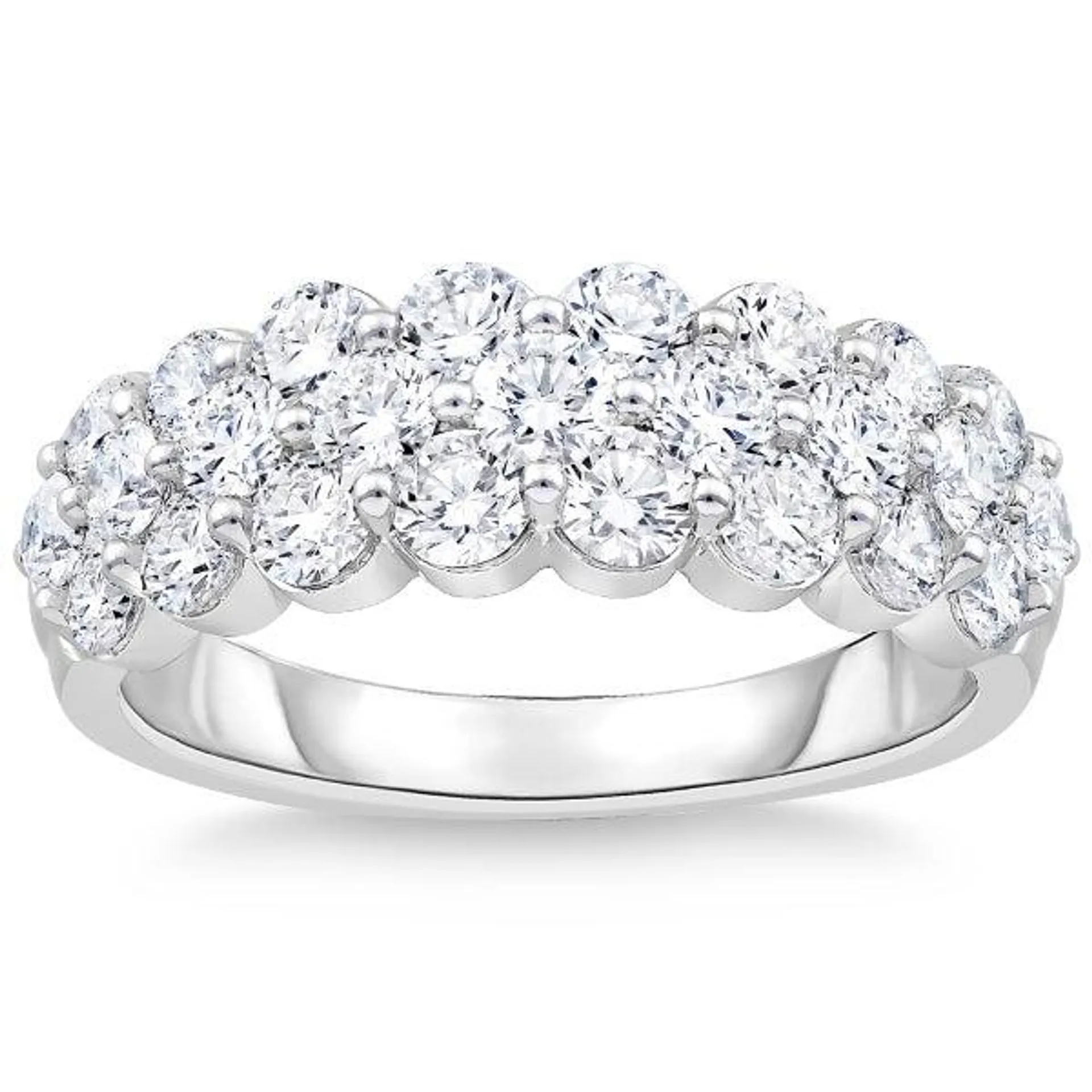 Round Brilliant Diamond Cluster Band (2.00 ctw)