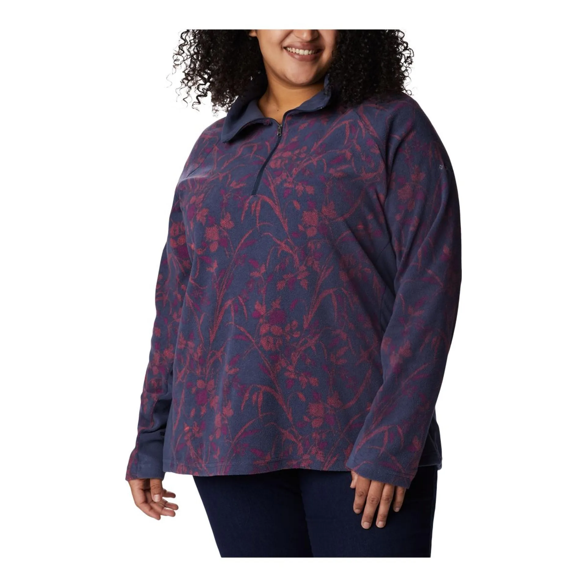 Columbia Women's Glacial™ IV Print Half Zip Fleece Sweatshirt, Plus Size