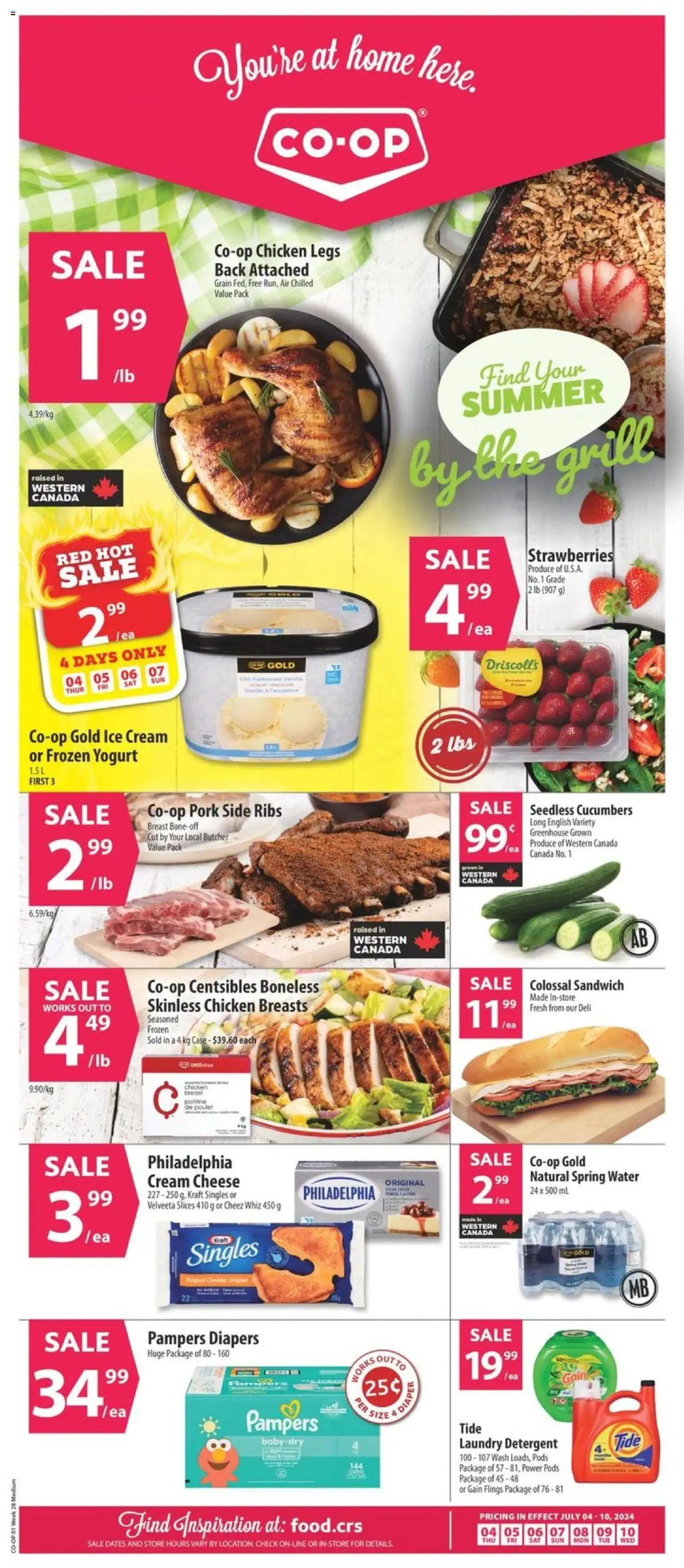 Co-op Food weekly flyer / circulaire from July 4 to July 10 2024 - flyer page 1