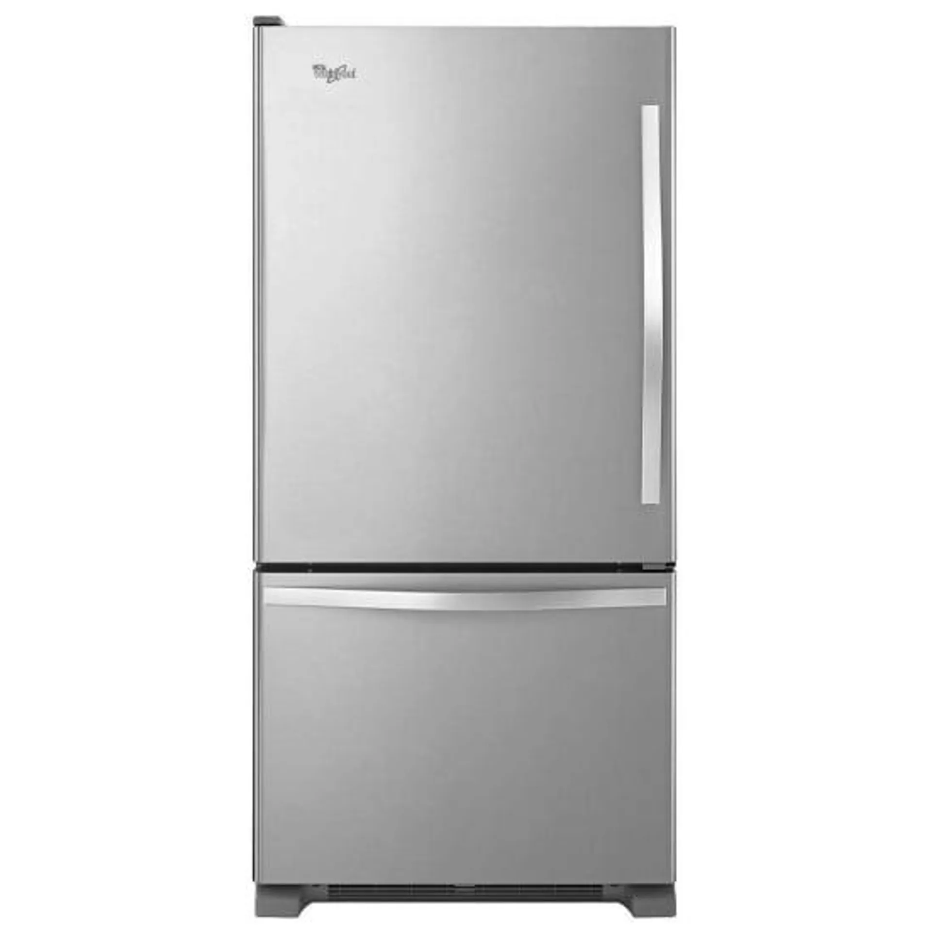 Whirlpool WRB329LFBM Bottom Freezer Refrigerator, 30 inch Width, ENERGY STAR Certified, 18.5 cu. ft. Capacity, Stainless Steel colour