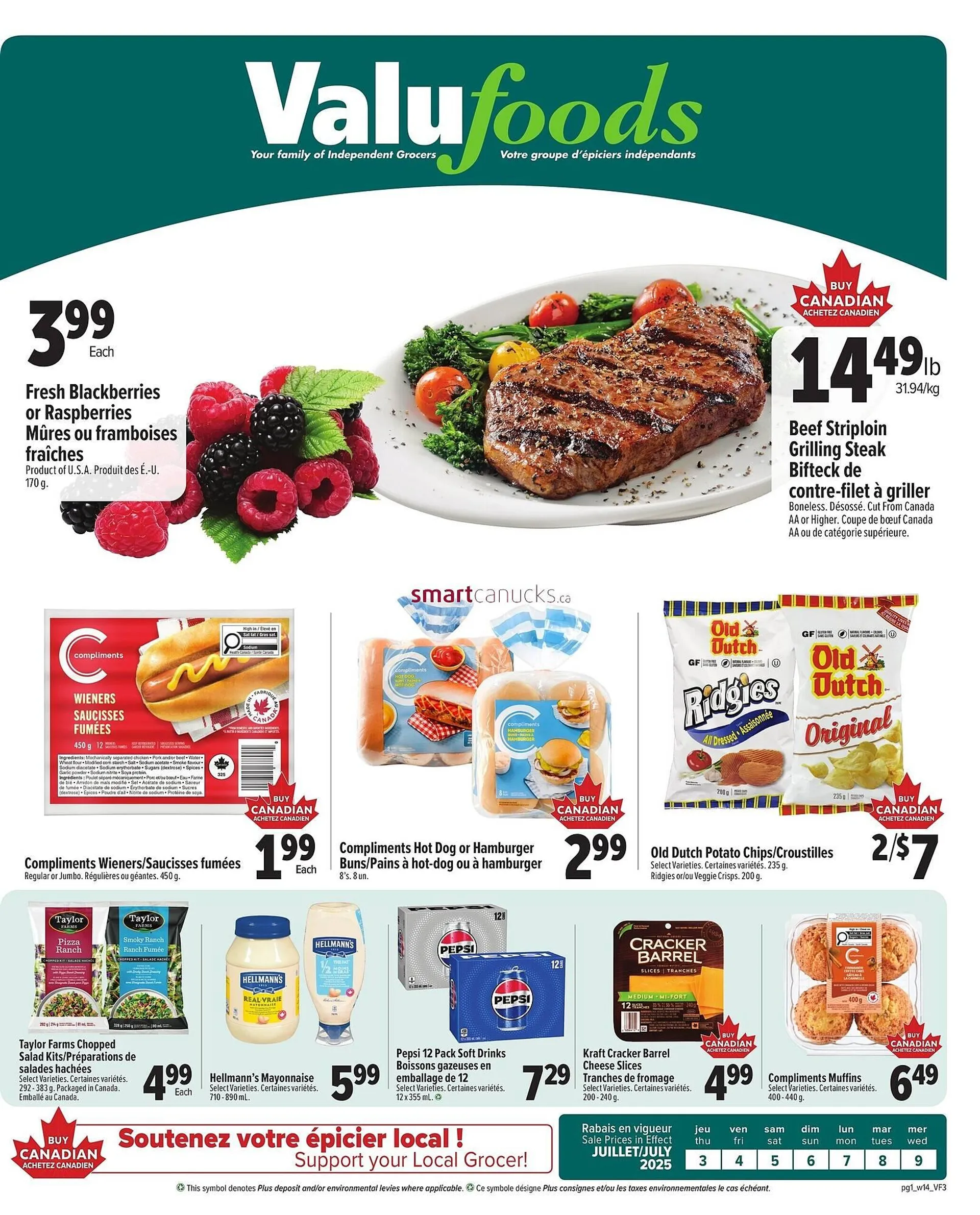 ValuFoods flyer from July 31 to August 6 2025 - flyer page 1