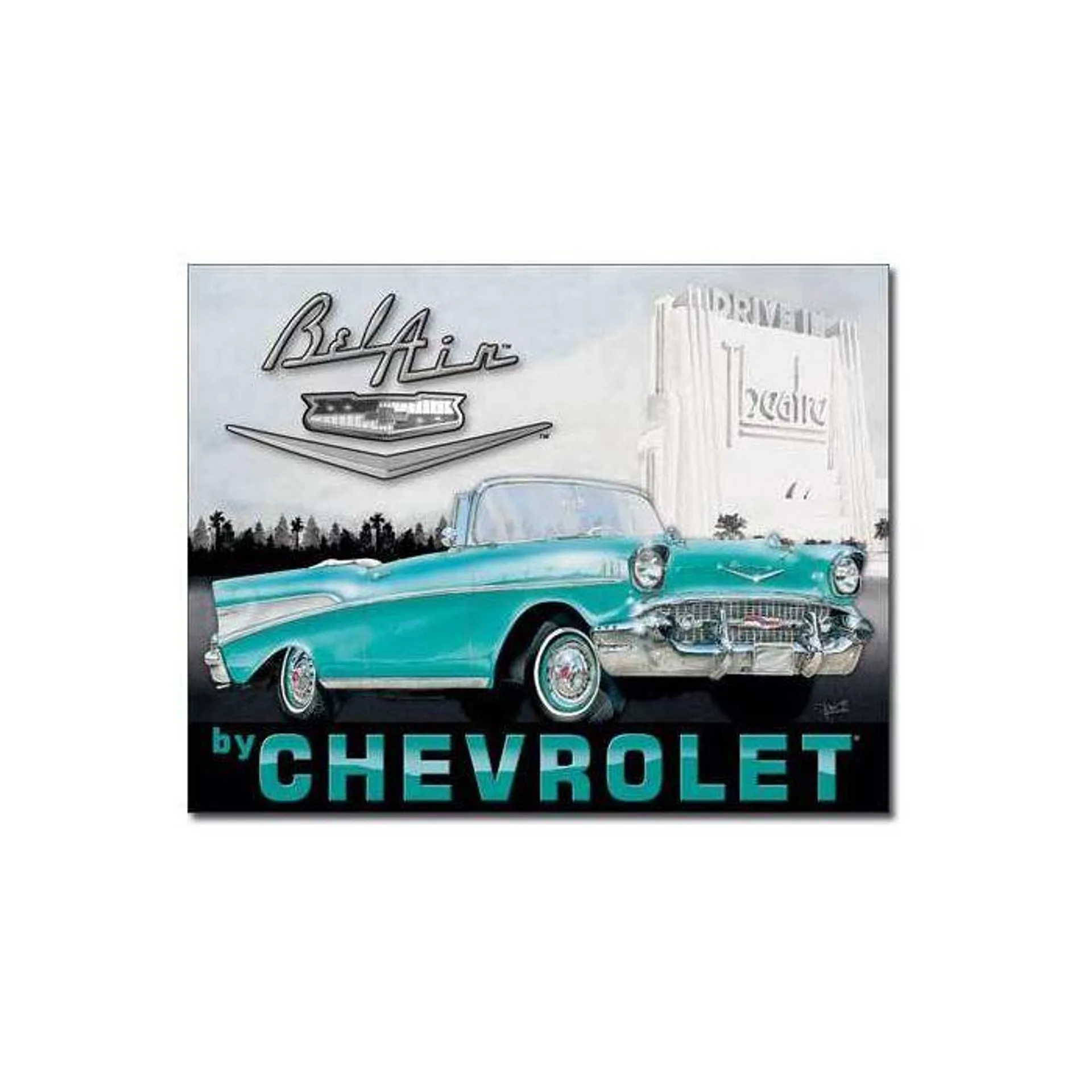 Chevy Bel Air Tin Sign