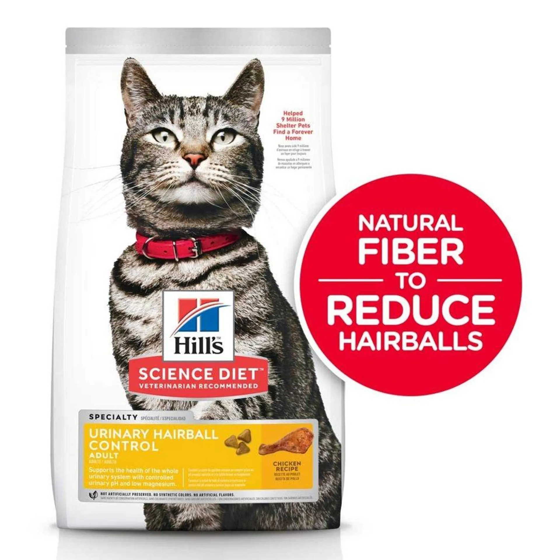 Science Diet, Adult Urinary & Hairball Control Chicken Recipe Dry Cat Food