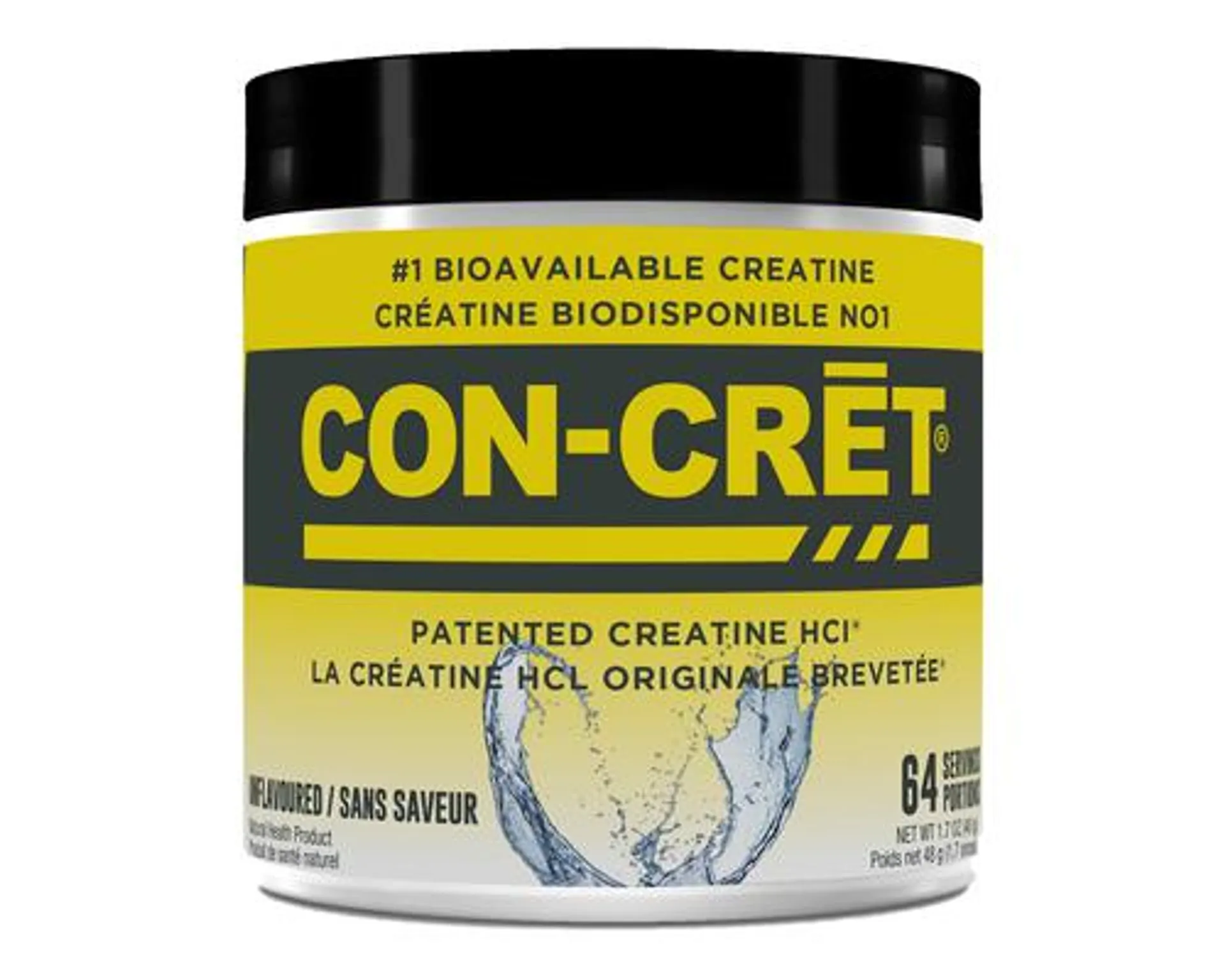 Con-Cret Creatine HCL Unflavoured 64 Servings