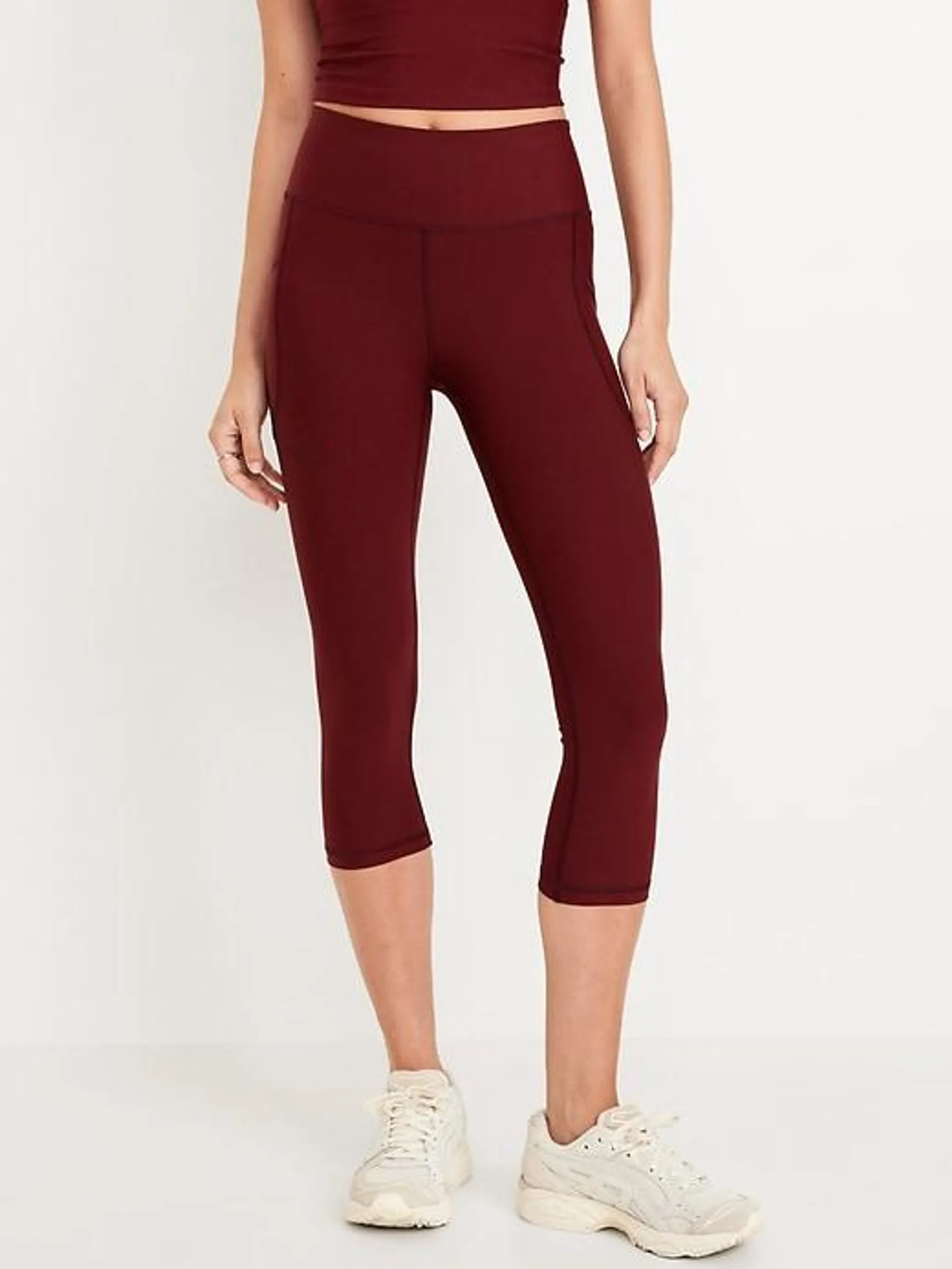 High-Waisted PowerSoft Crop Leggings