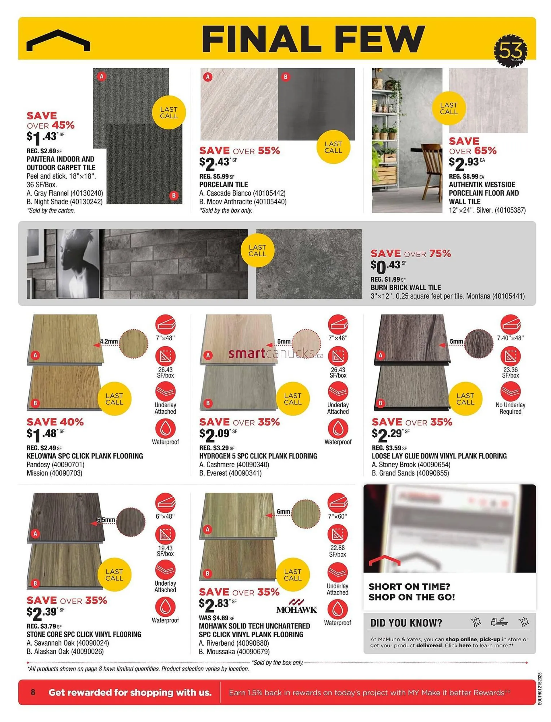 McMunn & Yates Building Supplies flyer from January 2 to January 8 2025 - flyer page 8