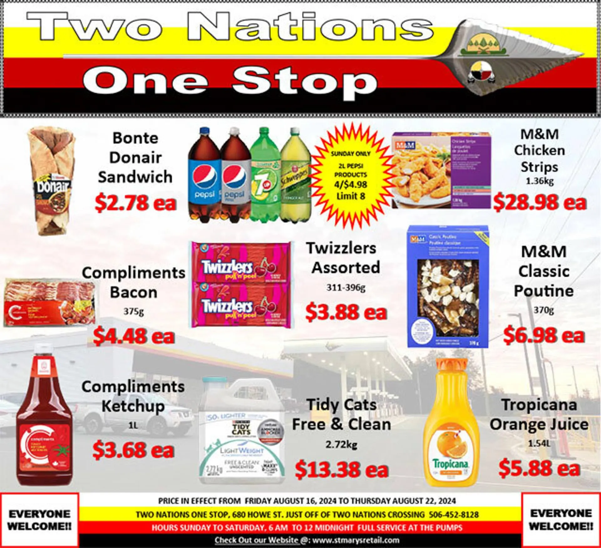 Two Nations One Stop flyer - 1