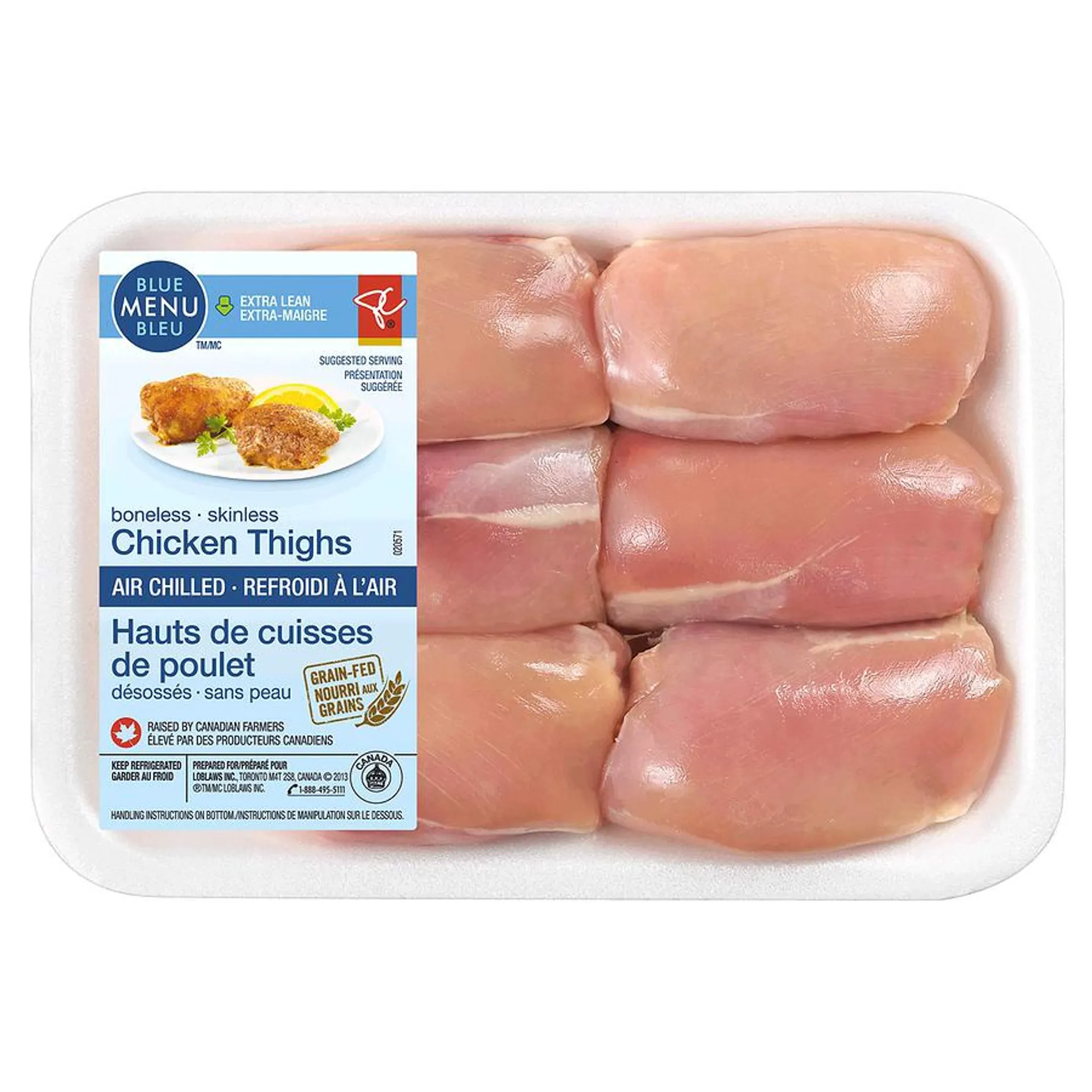 Chicken Thighs Boneless Skinless, Tray Pack