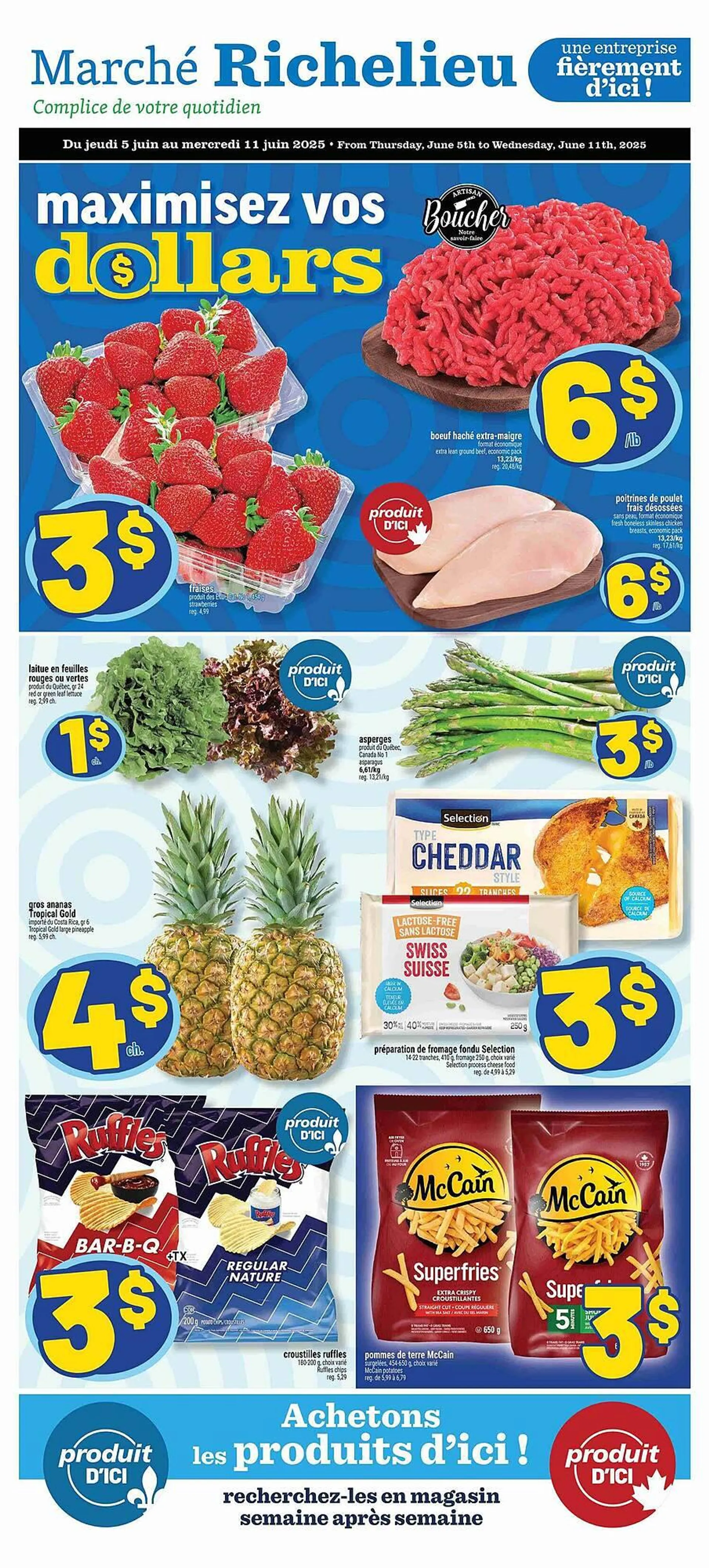 Marché Richelieu flyer from June 5 to June 19 2025 - flyer page 1