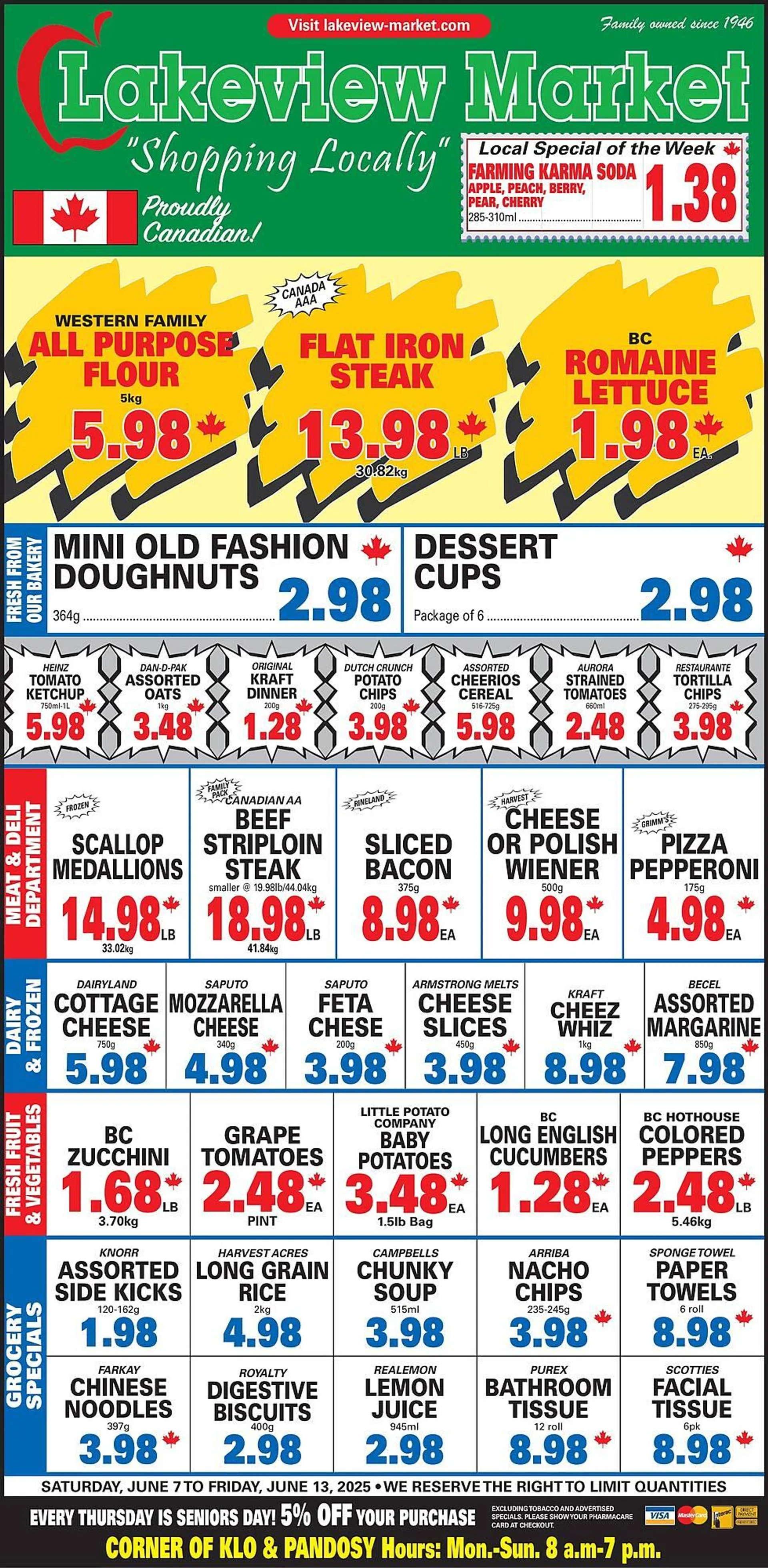 Lakeview Market flyer from June 7 to June 11 2025 - flyer page 1