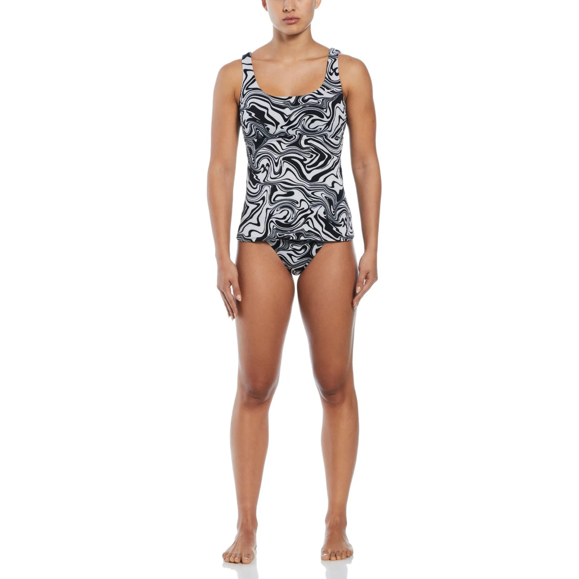 Nike Women's Swirl Scoop Neck Tankini