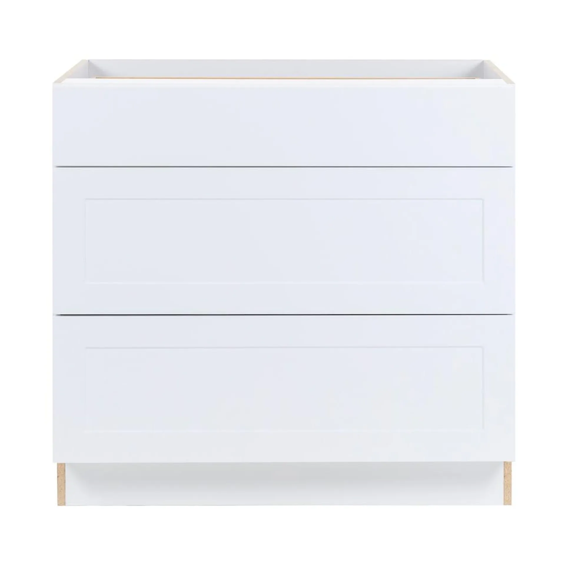 Edson Shaker Assembled 36x34.5x24.5 in. Base Cabinet in White