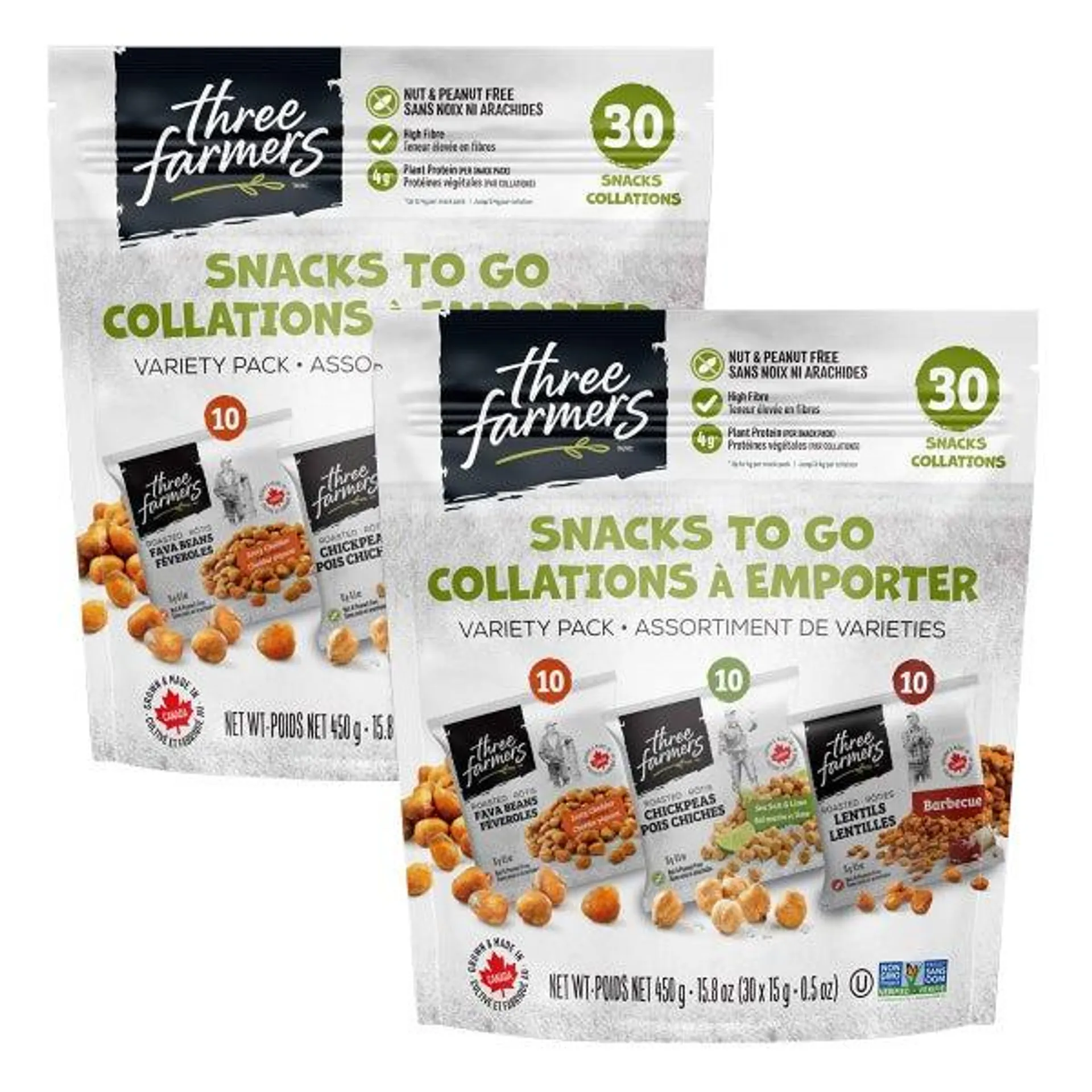 Three Farmers Variety Pack, 60 × 15 g