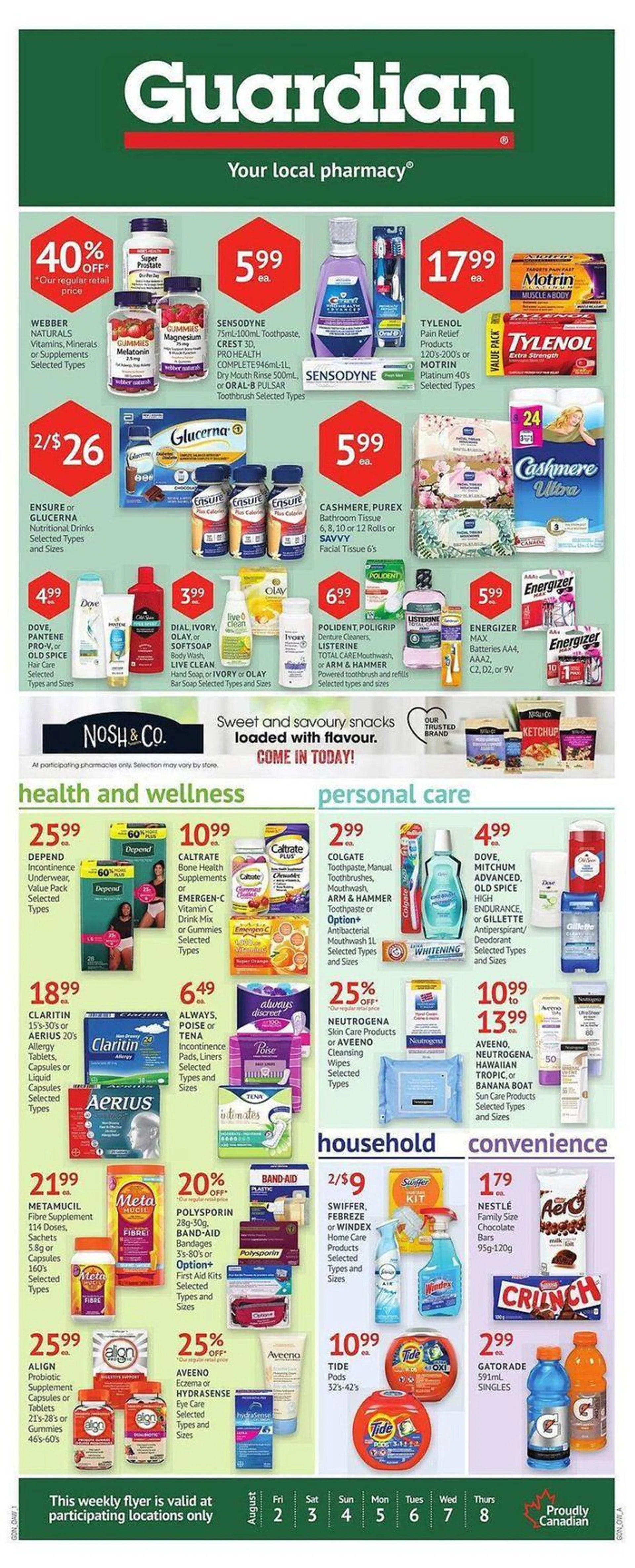 Guardian Pharmacy weekly flyer - 1