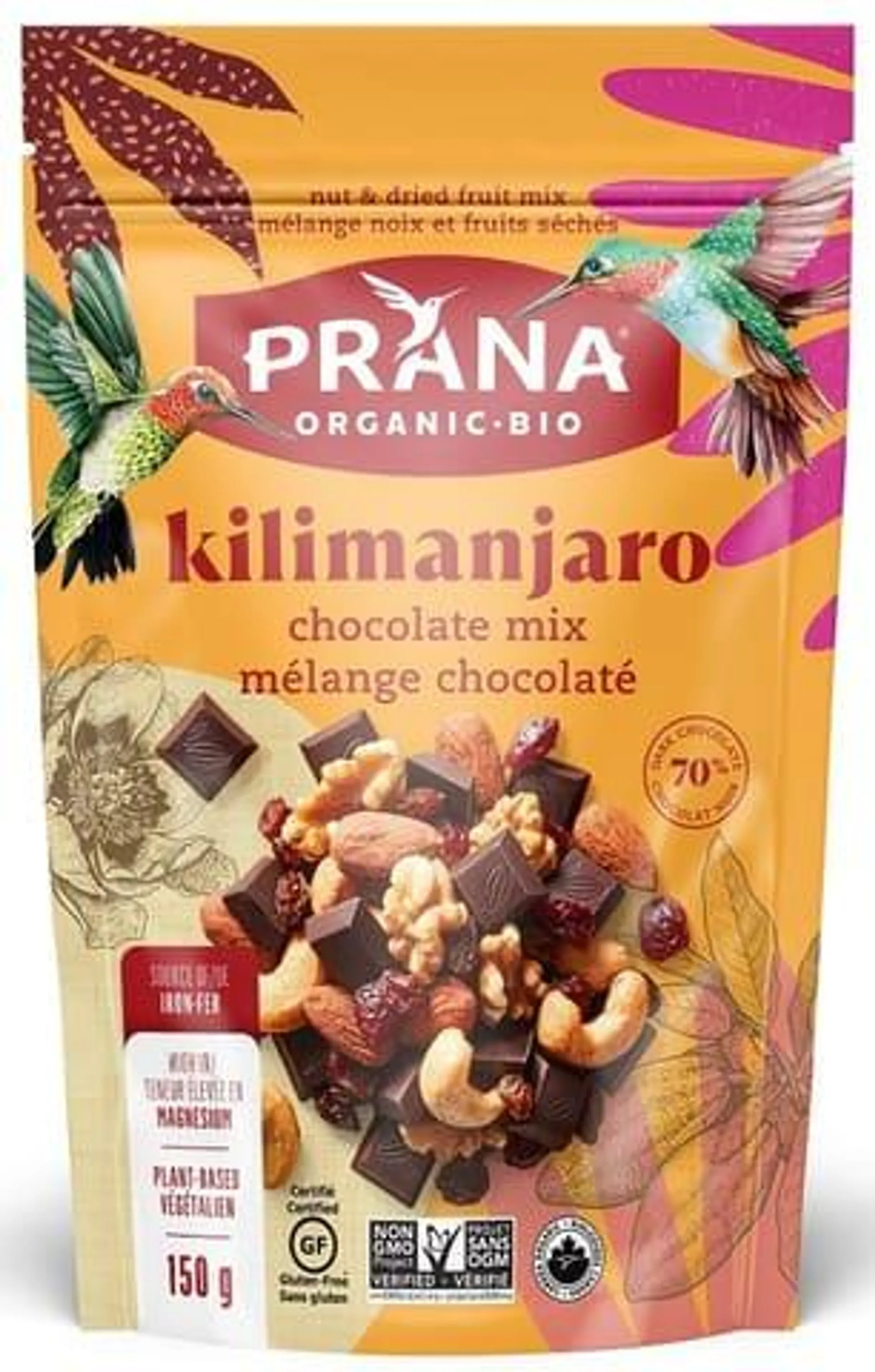 Kilimanjaro - Mélange chocolaté noix et fruits séchés biologiques