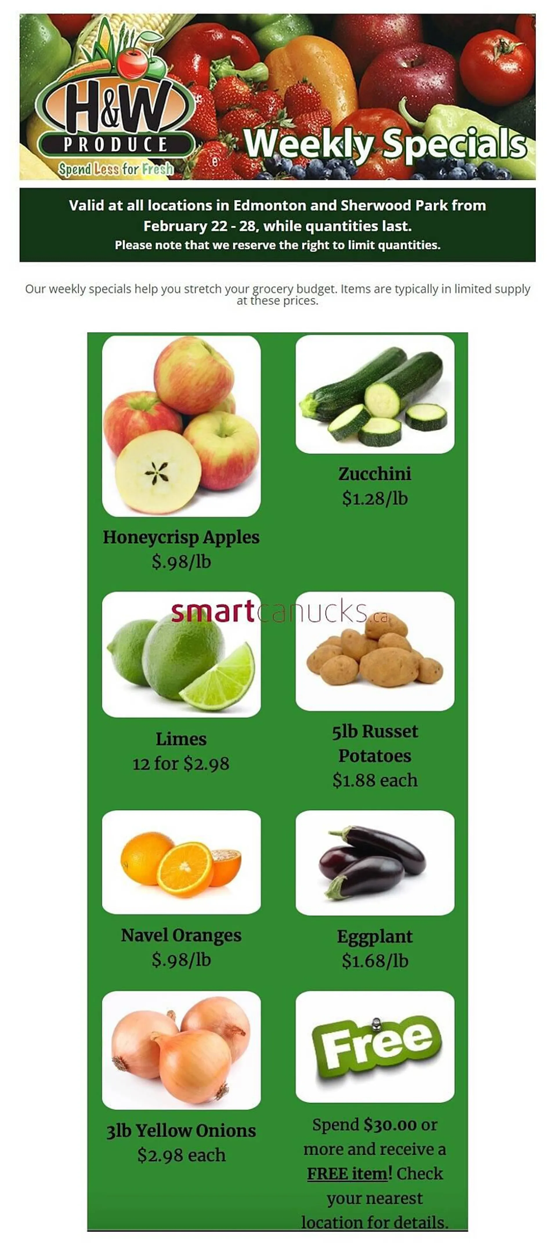 H&W Produce flyer from February 22 to February 28 2024 - flyer page 