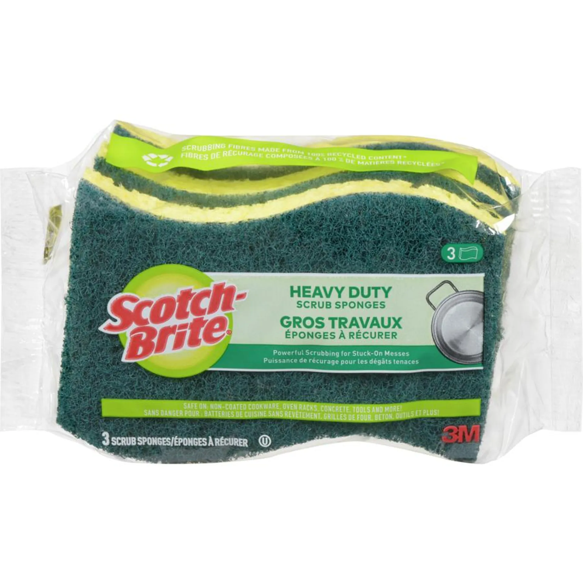 Heavy Duty Sponge, pack of 3