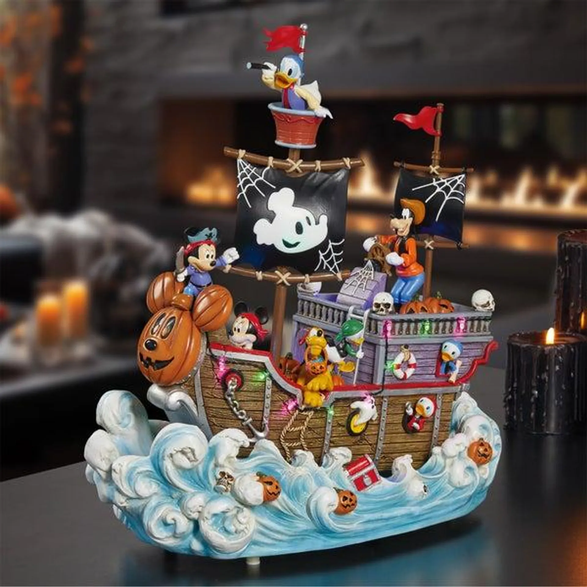 Disney - Halloween animated Pirate Ship with lights and music