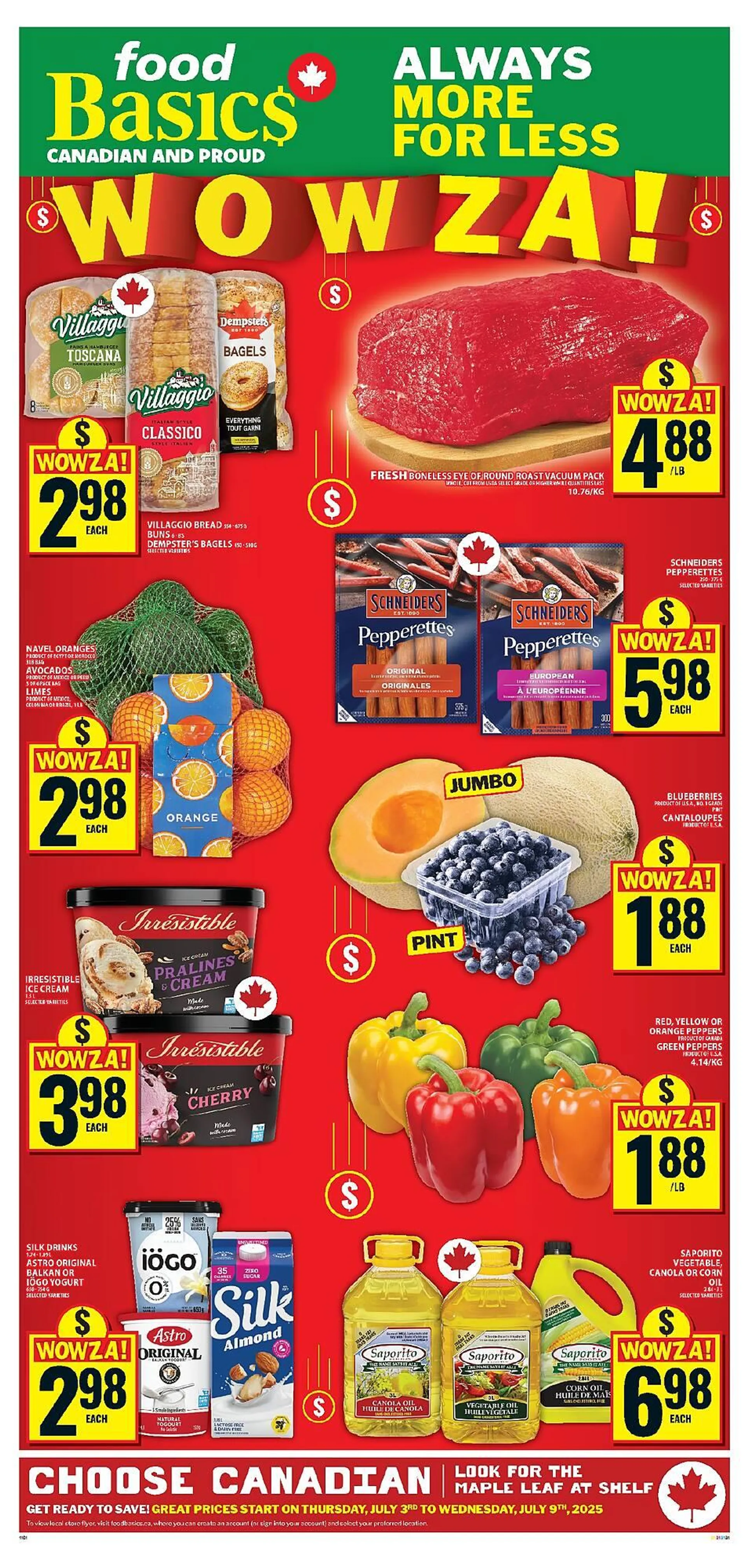 Food Basics flyer from July 3 to July 9 2025 - flyer page 1