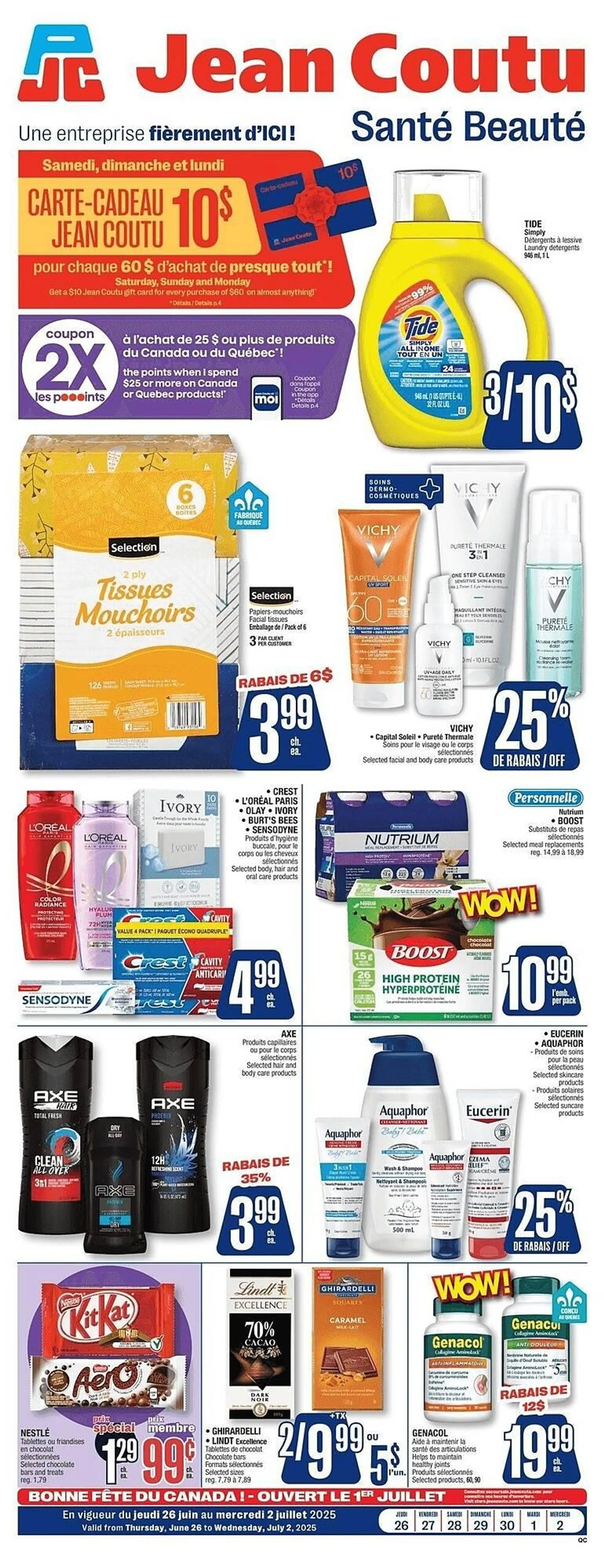 Jean Coutu flyer from June 25 to July 2 2025 - flyer page 1