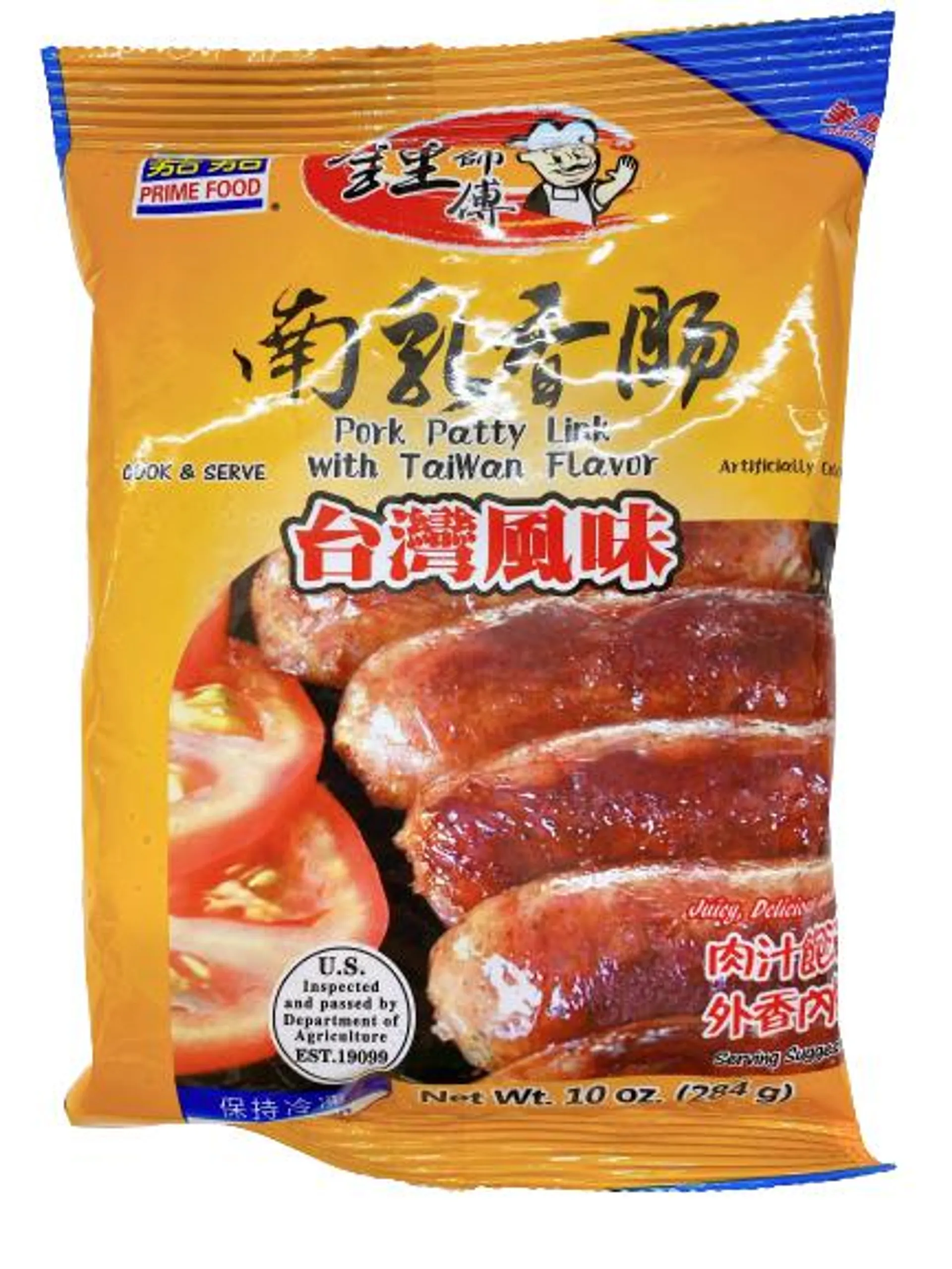 PRIME FOOD Pork Patty Link With Tiwa Flavor 284g