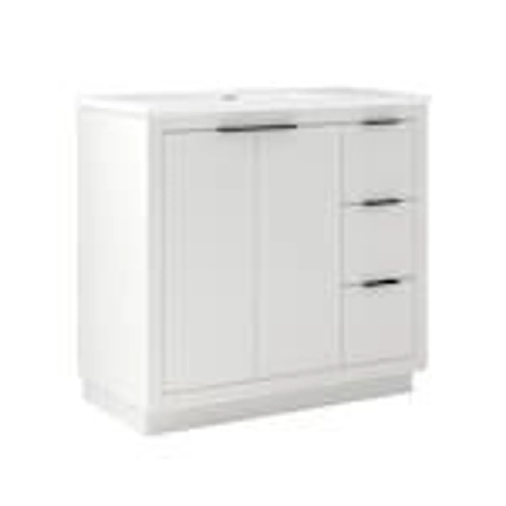 Auburn 37-inch W x 19-inch D x 35-inch H Vanity Combo in White with White Cultured Marble Top