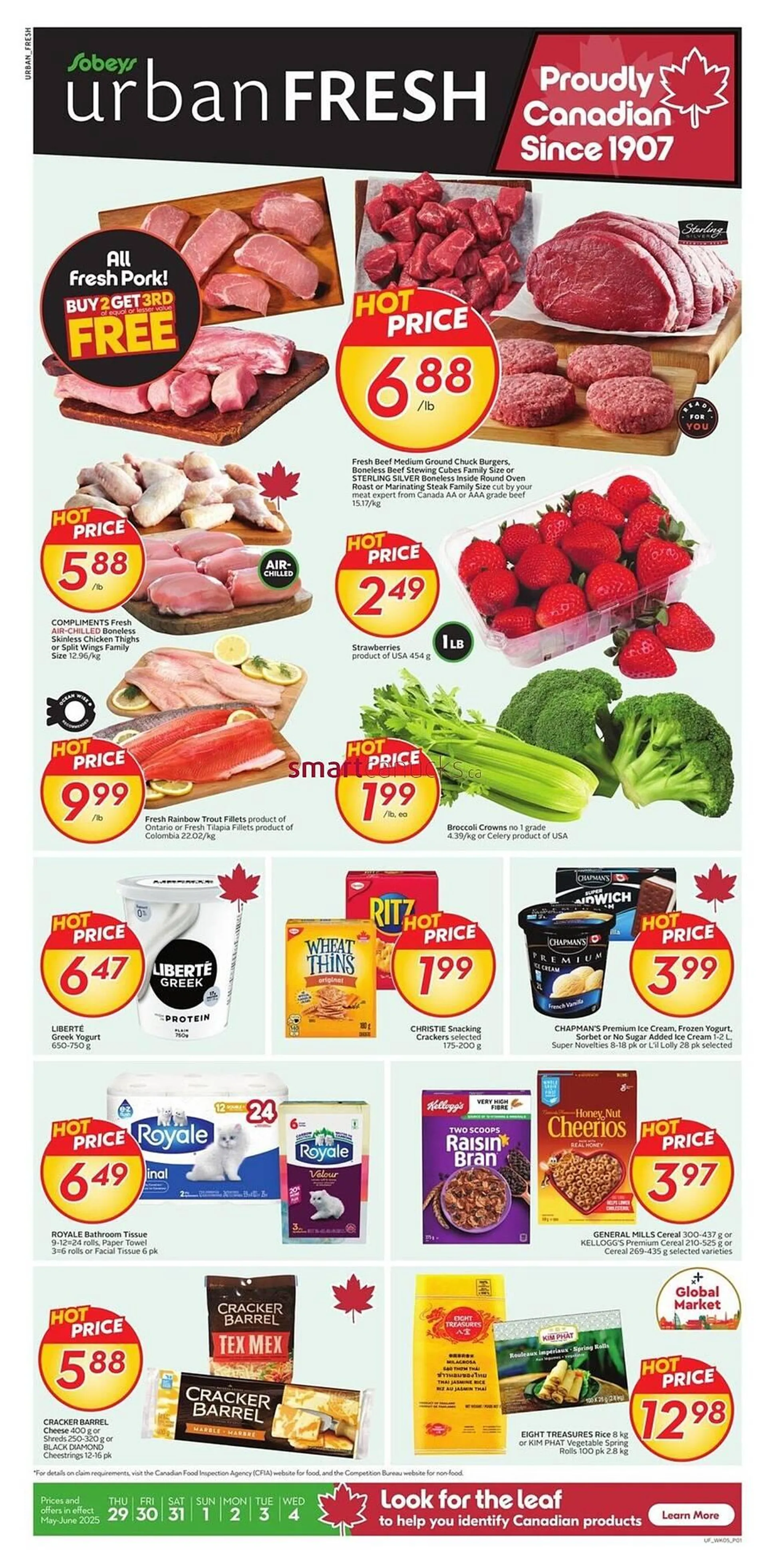Sobeys flyer from May 29 to June 4 2025 - flyer page 1