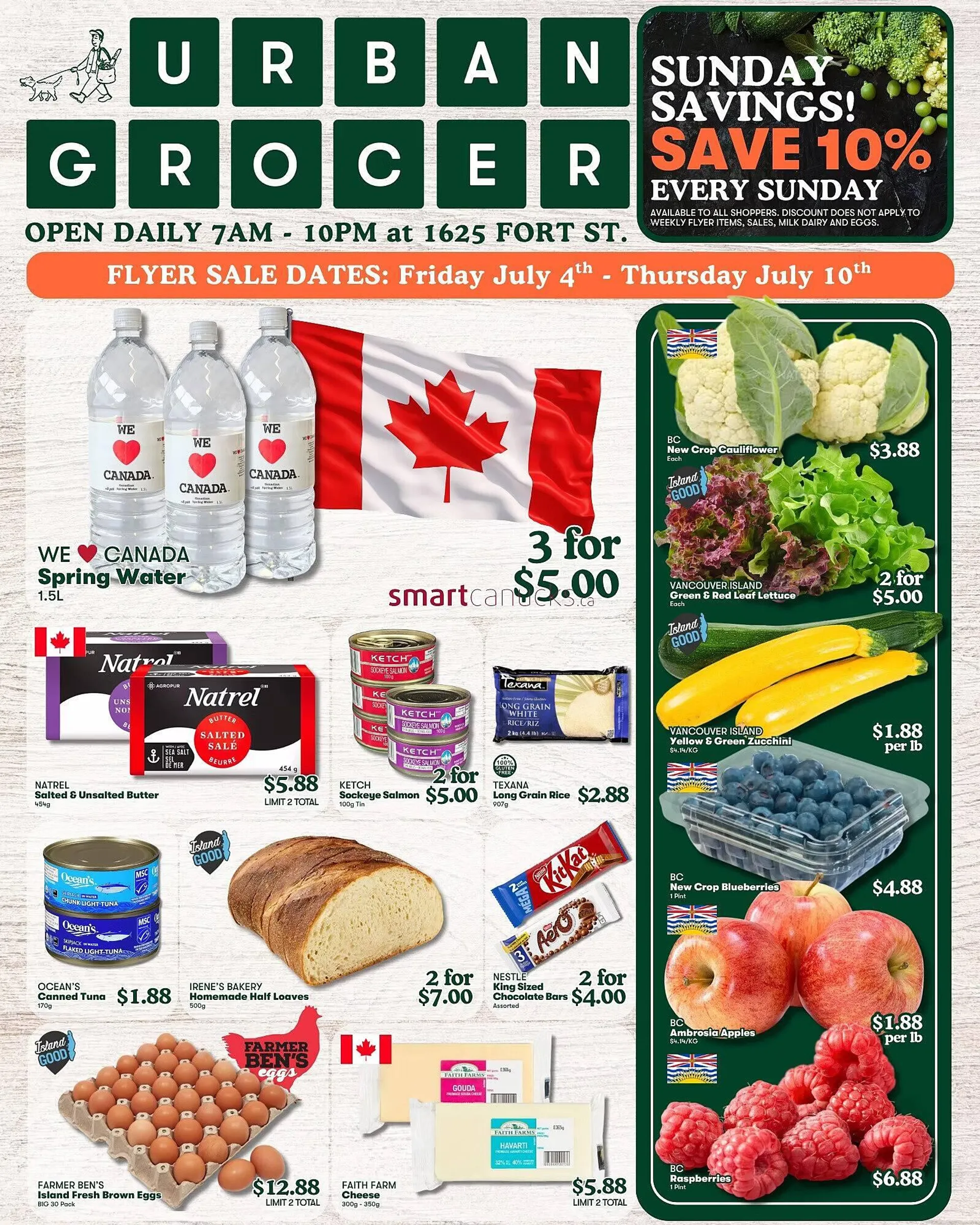 Urban Grocer flyer from July 4 to July 10 2025 - flyer page 1