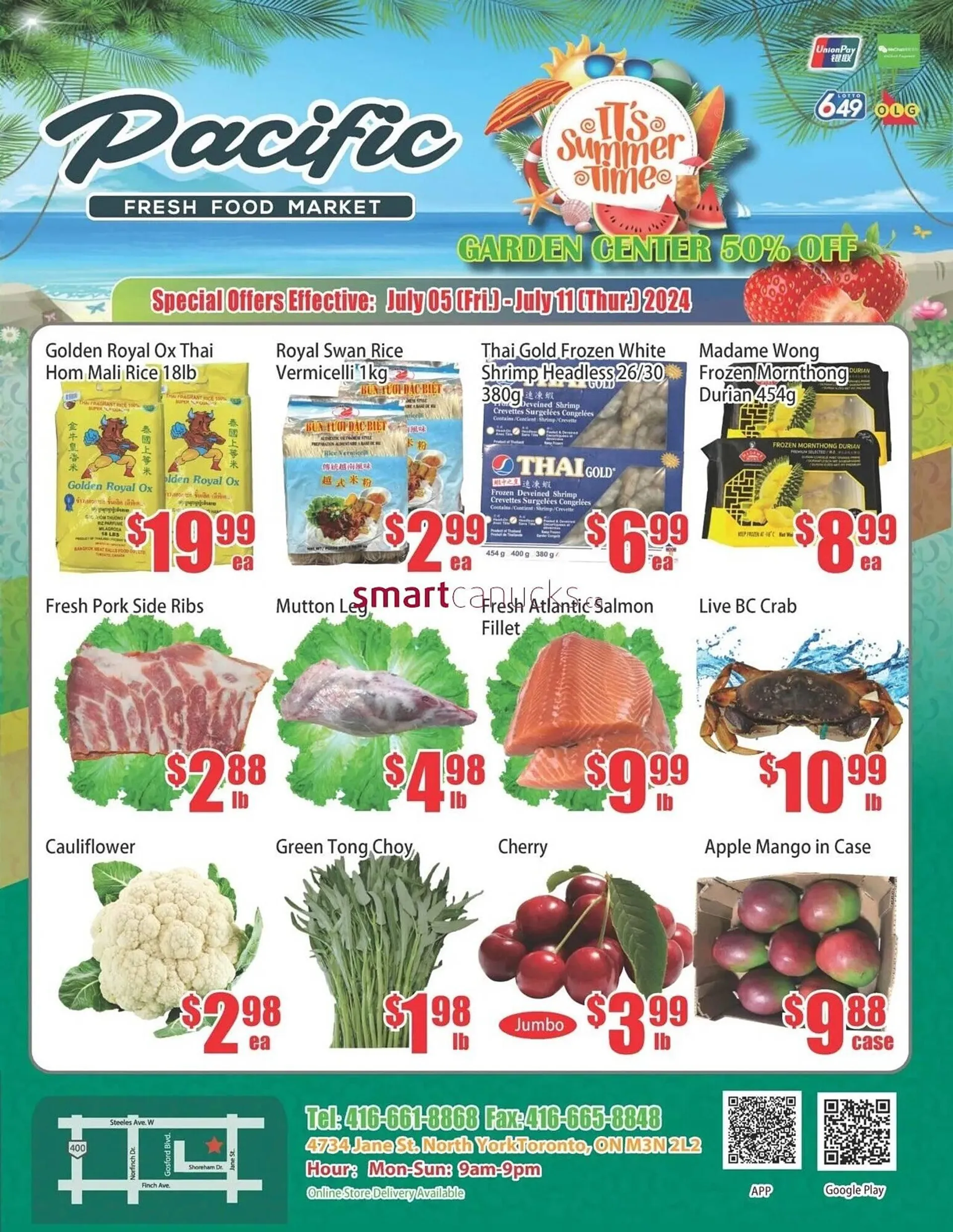 New Pacific Supermarket flyer - 1