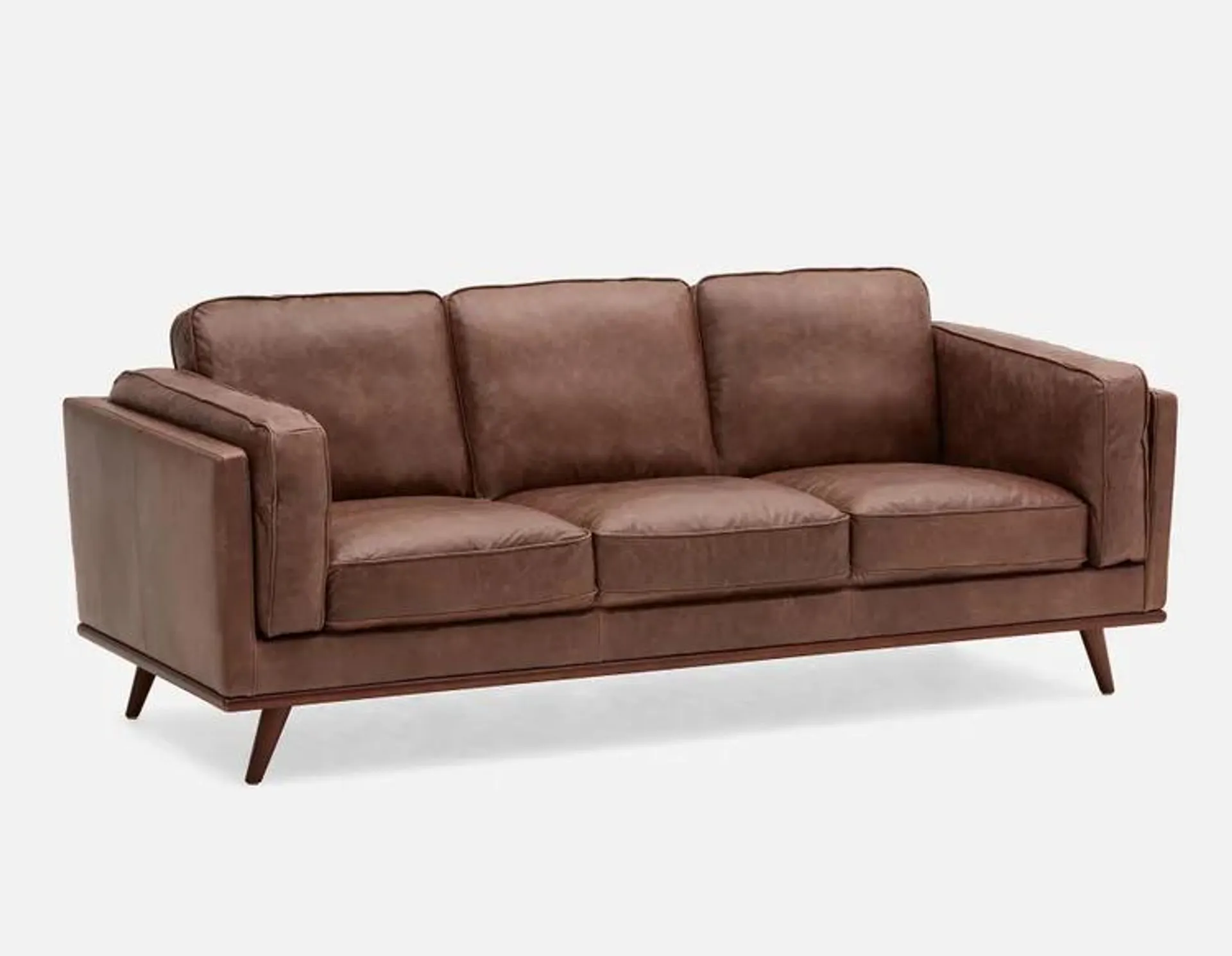 ROWAN 100% leather 3-seater Sofa