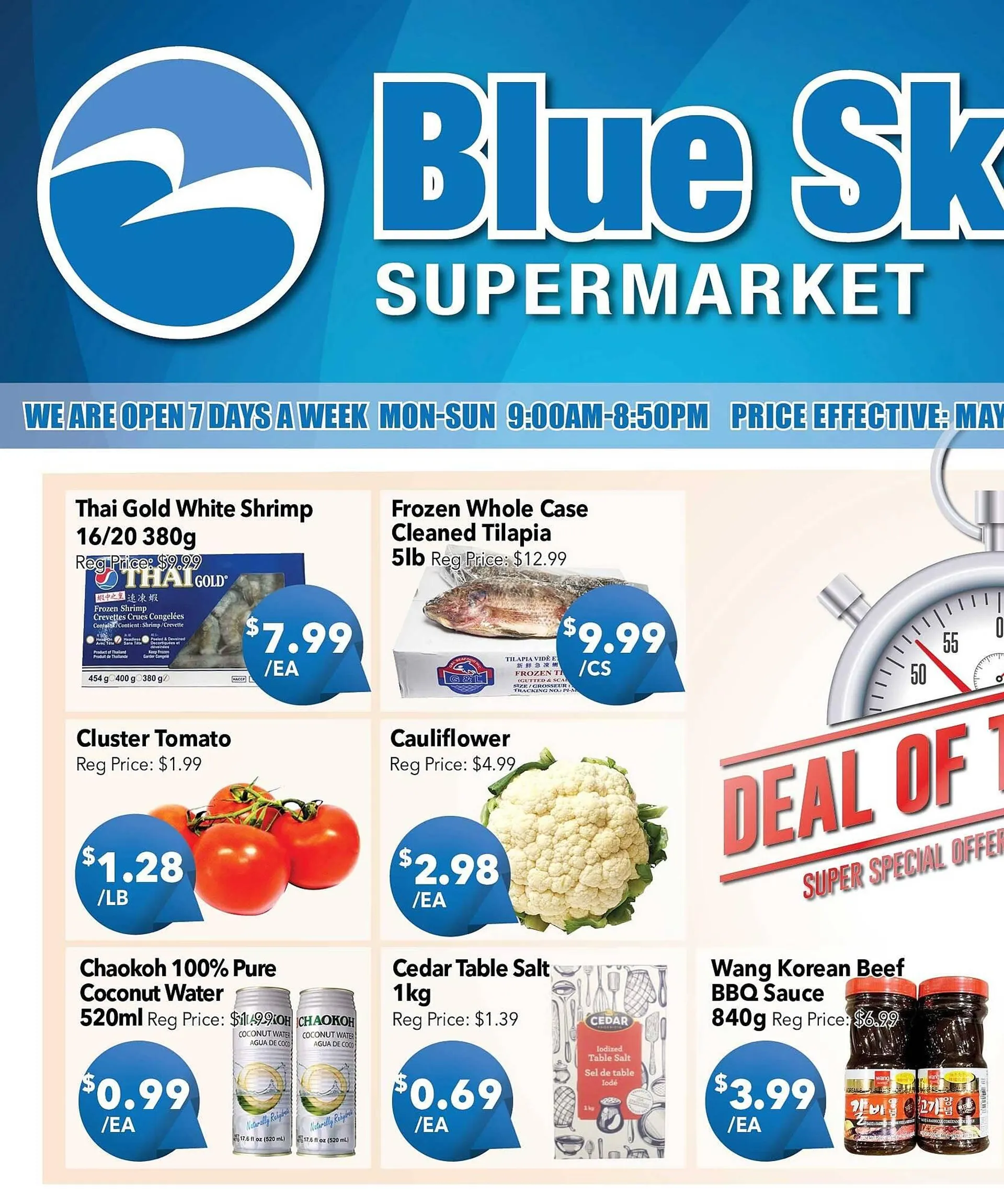 Blue Sky Supermarket flyer - 1