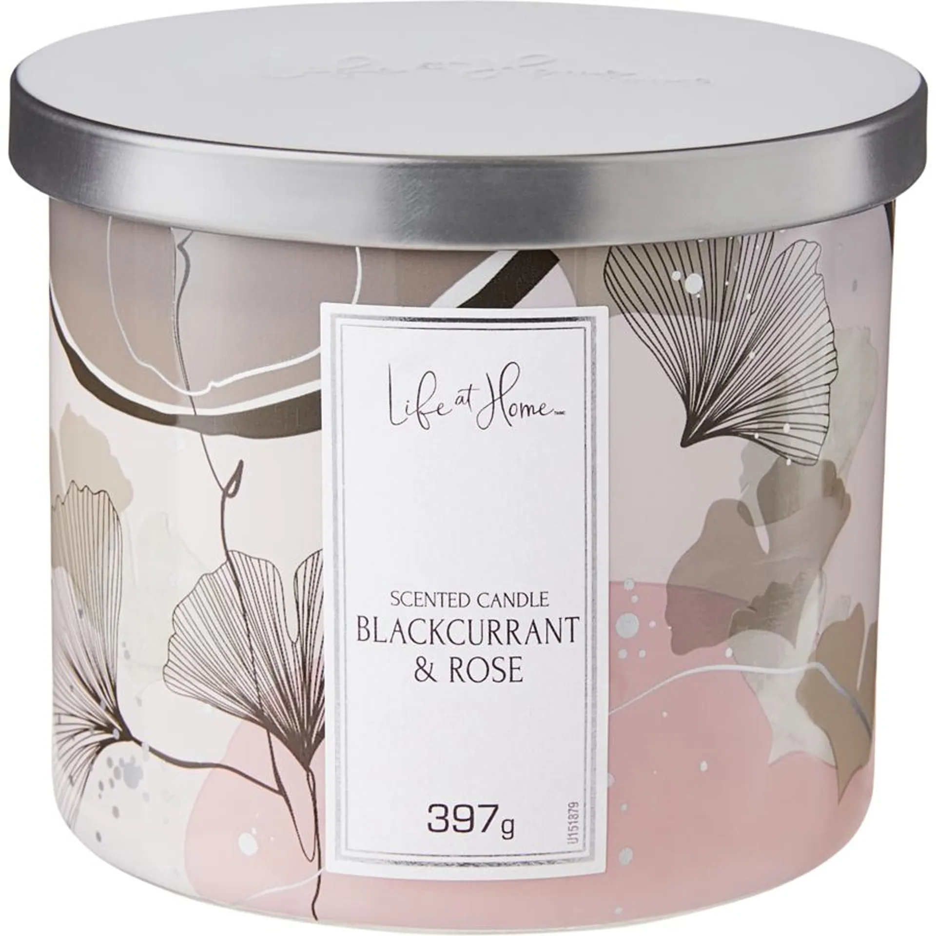 Scented Candle Blackcurrant & Rose