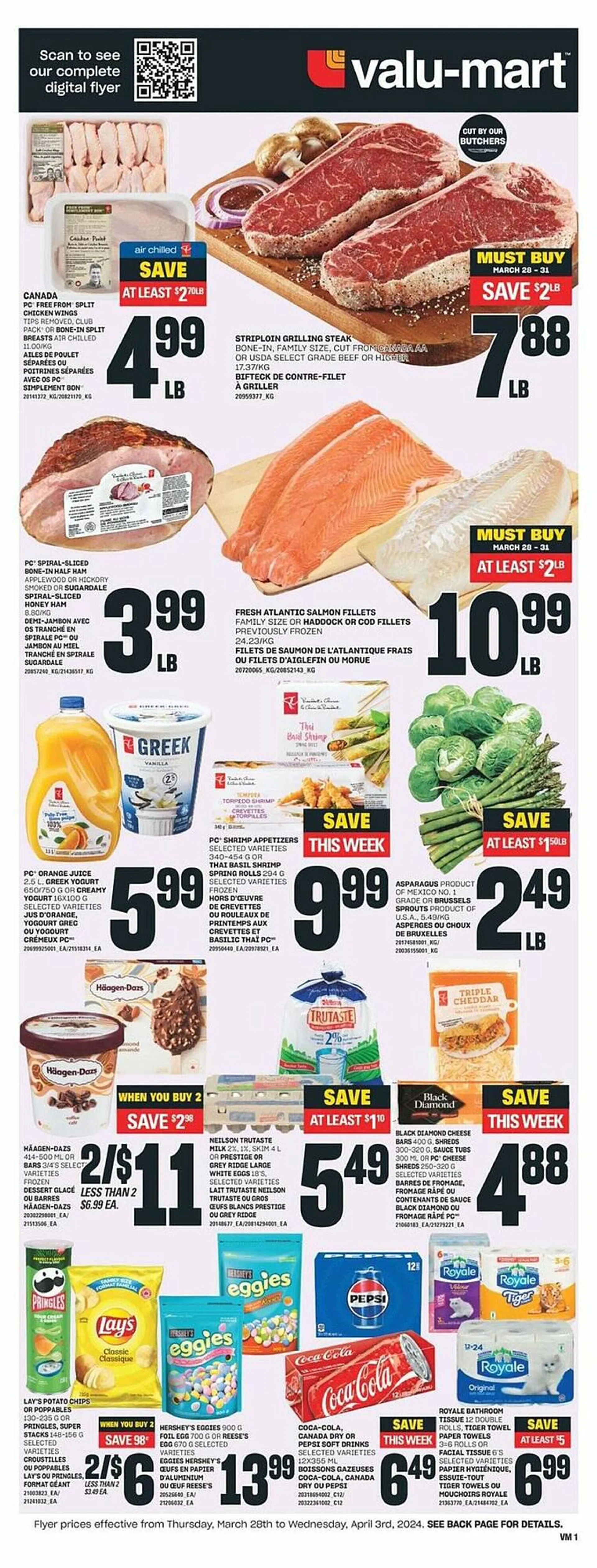 Valu-mart flyer from March 27 to April 3 2024 - flyer page 