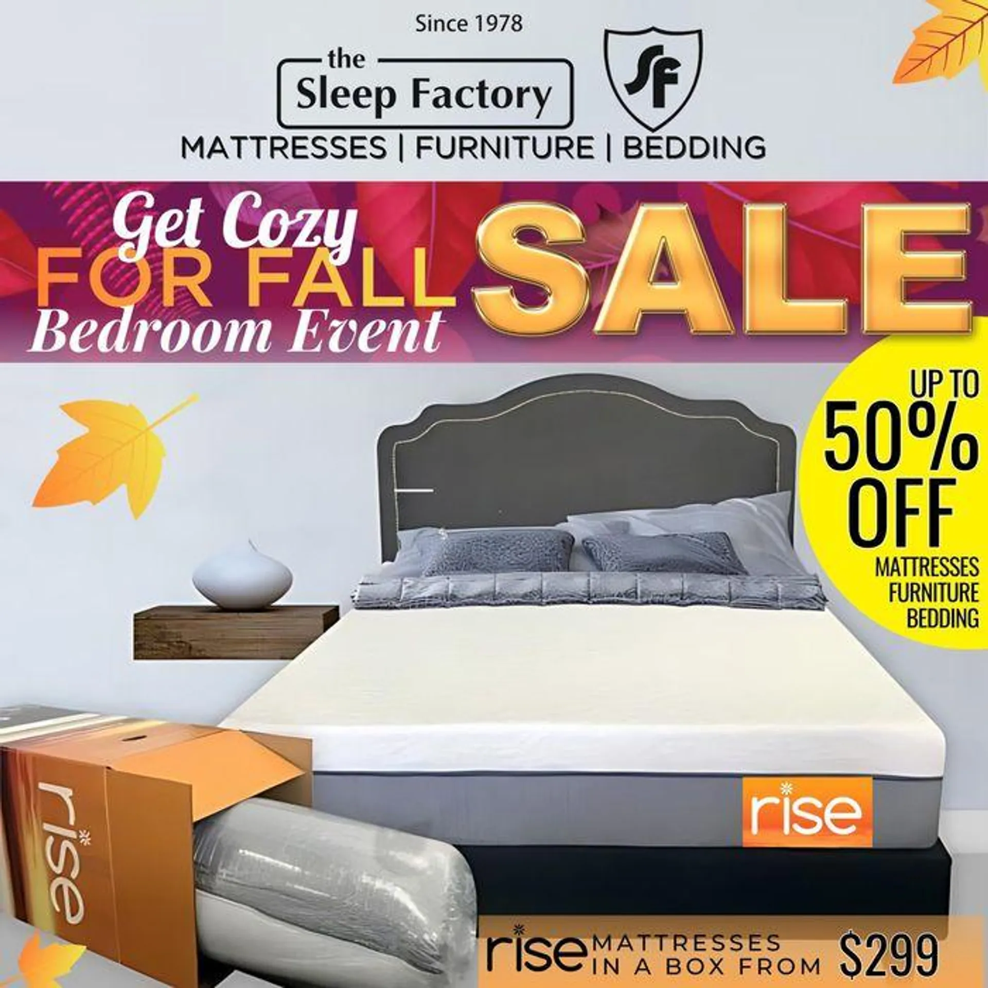 Get Cozy For Fall Sale Bedroom Event - 1