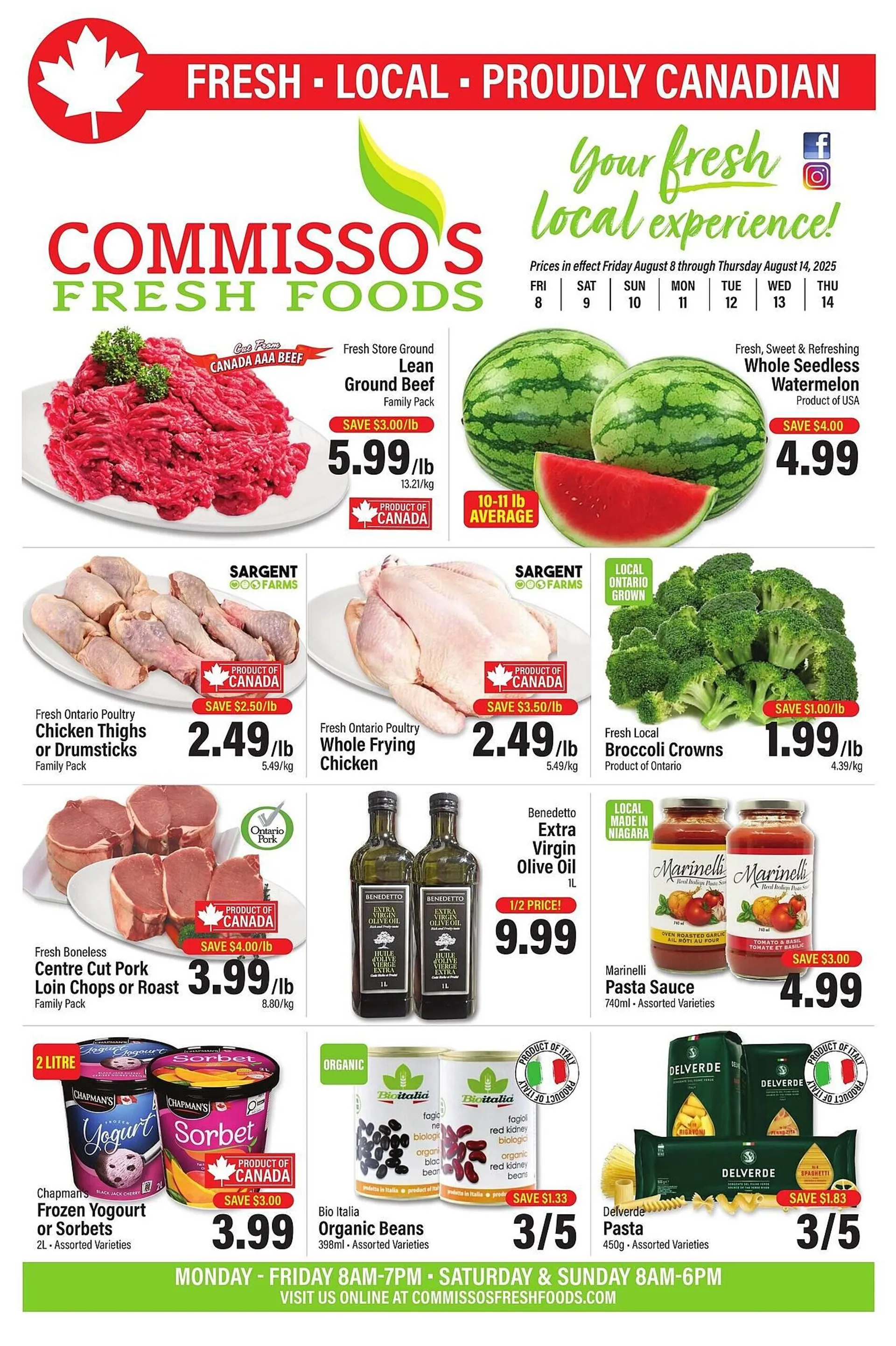 Commisso's Fresh Foods flyer from August 8 to August 14 2025 - flyer page 1