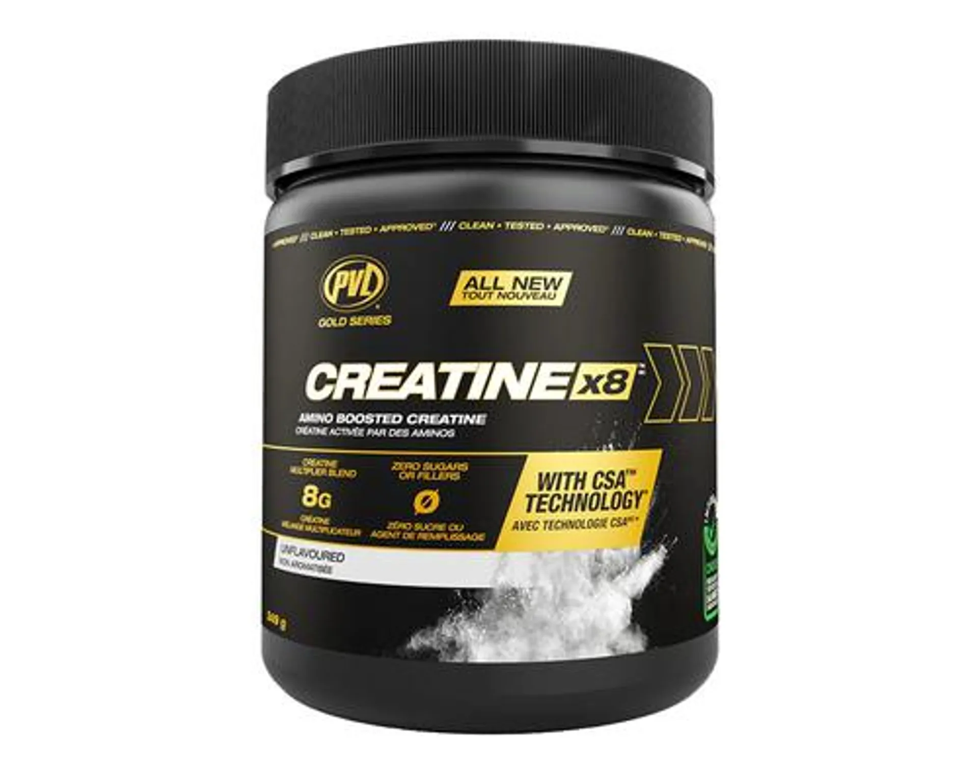 PVL Creatine X8 Unflavoured 249g