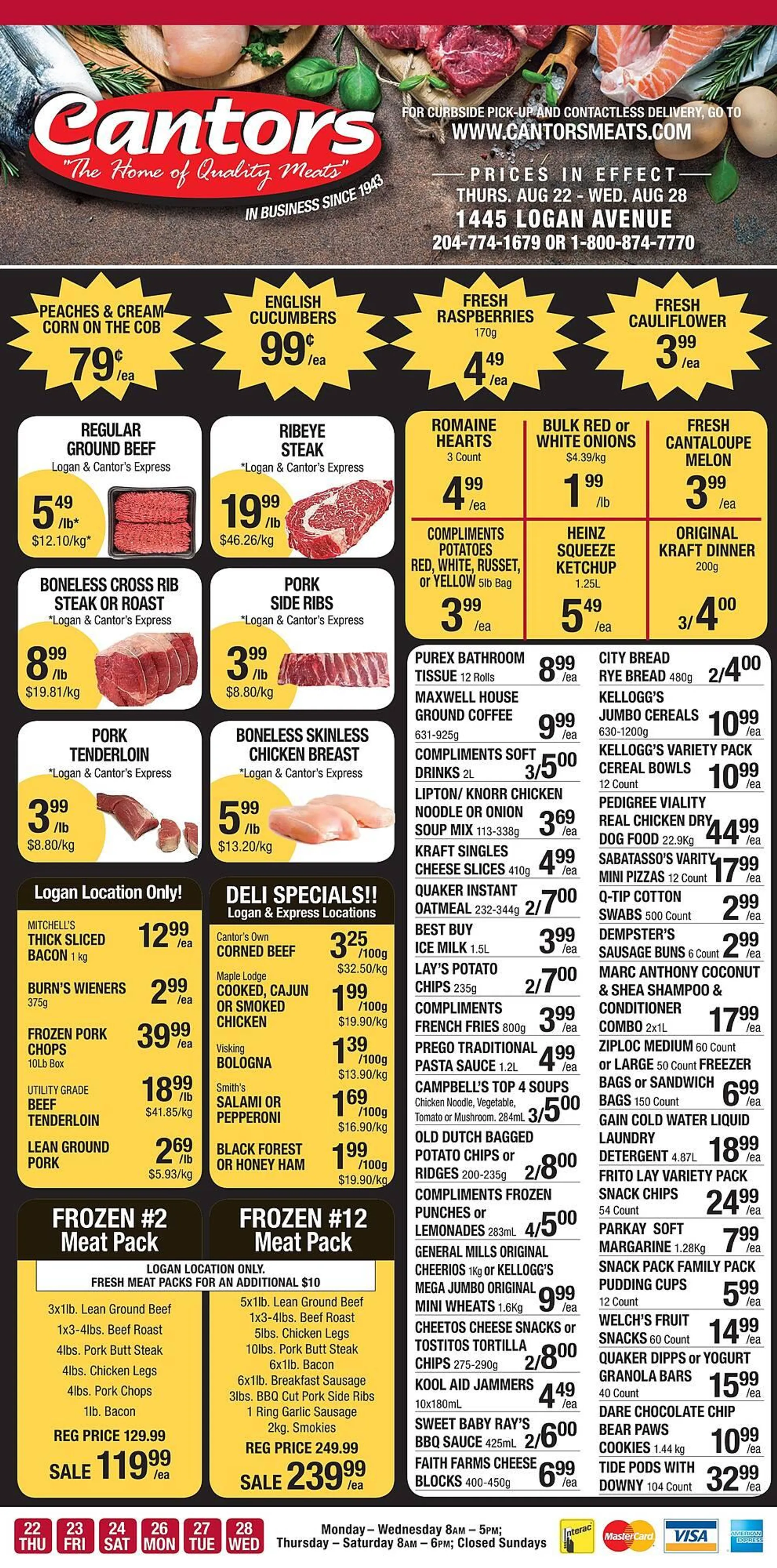 Cantors Meats flyer - 1