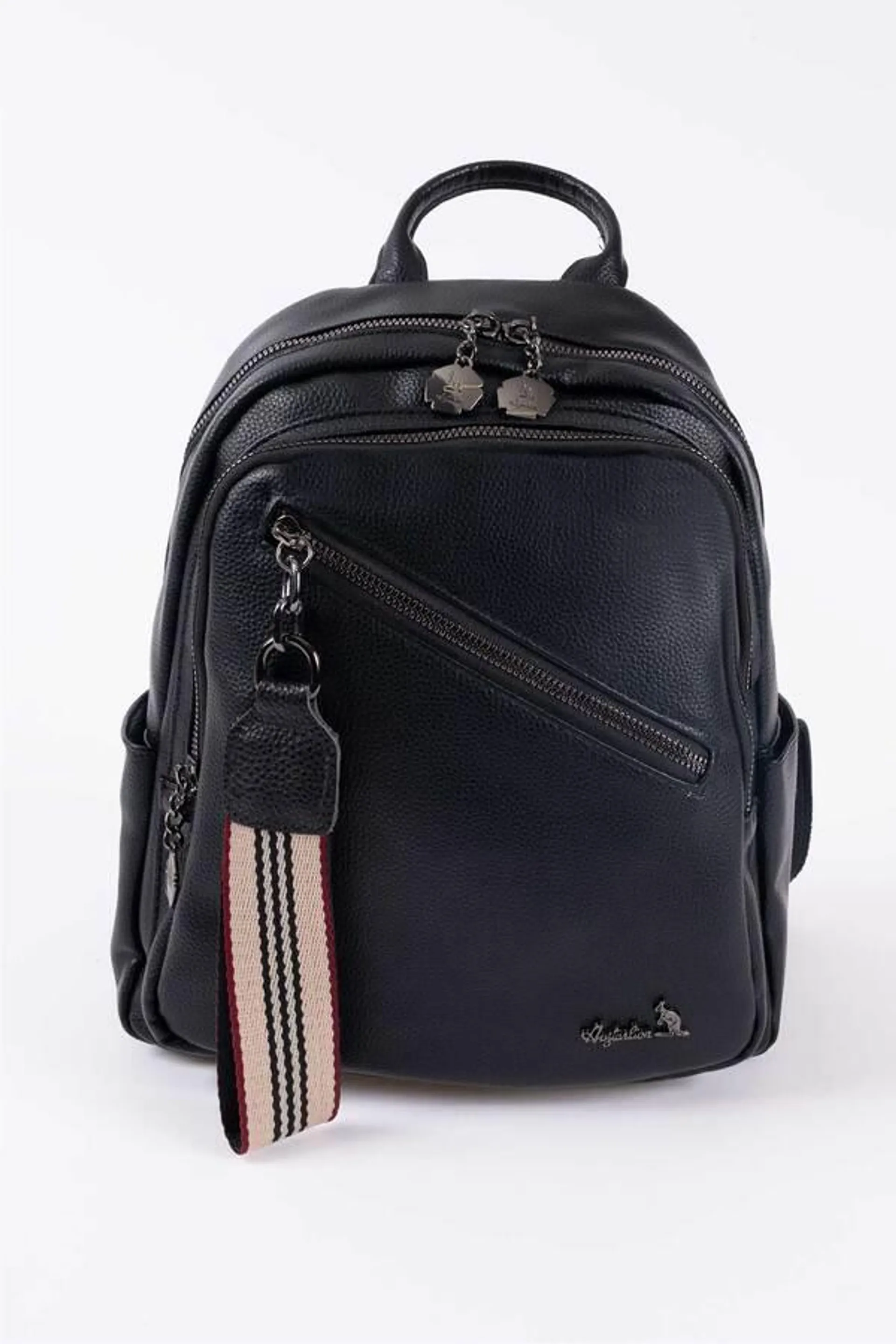 Faux leather fashion backpack