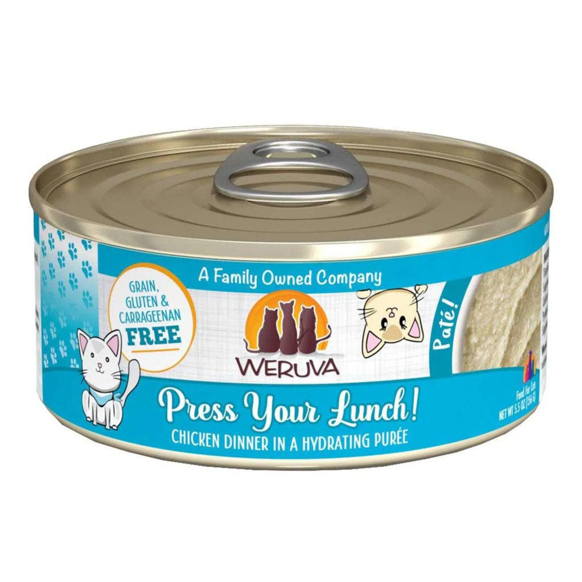 Weruva, Can Feline - Press Your Lunch - Chicken - 156 g - Pate - Wet Cat Food