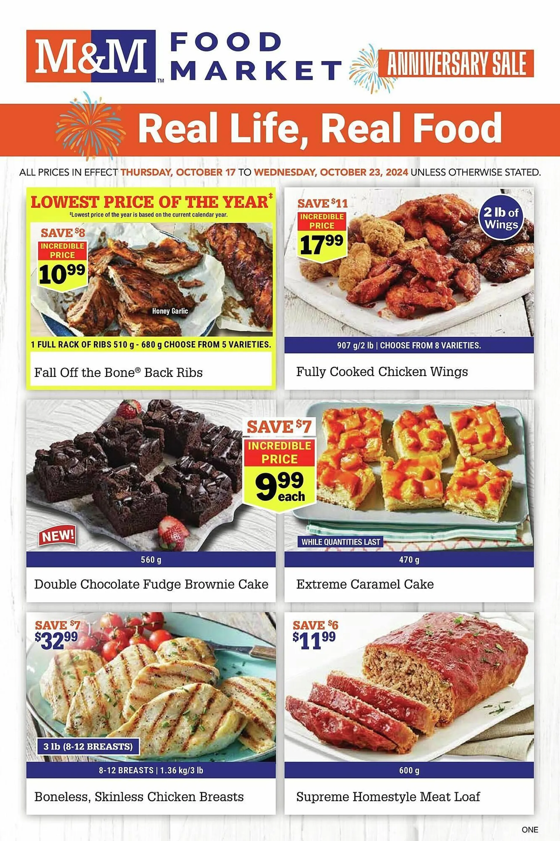 M & M Food Market flyer from October 18 to October 25 2024 - flyer page 1