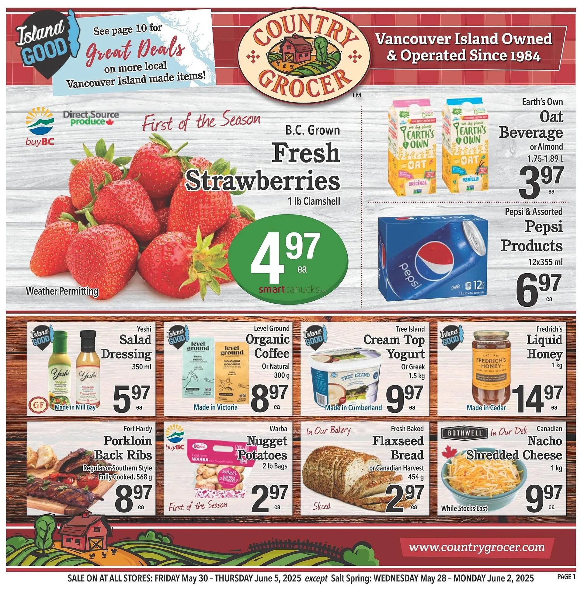 Country Grocer flyer from May 29 to June 4 2025 - flyer page 1