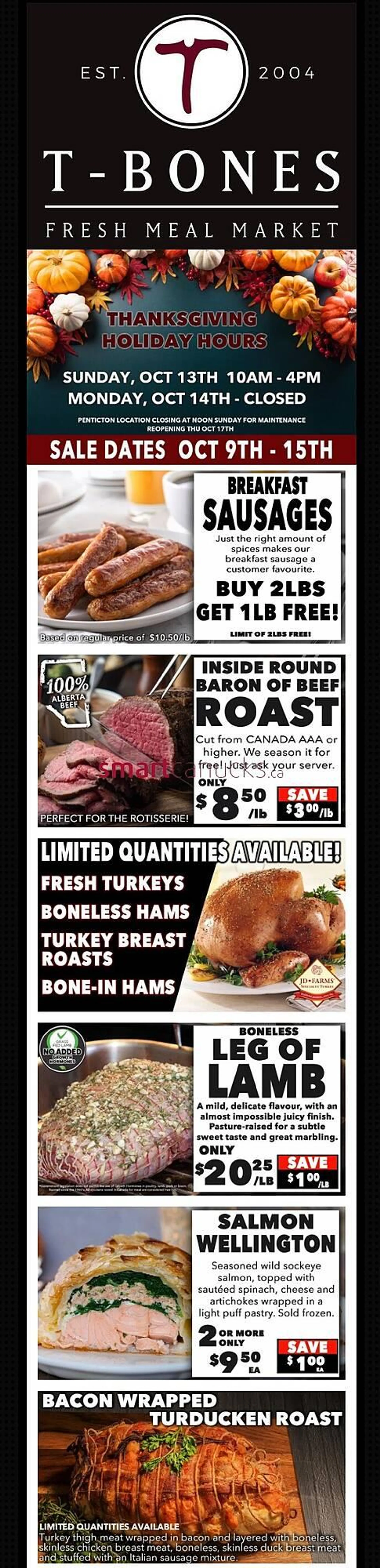 T-Bone's flyer from October 10 to October 23 2024 - flyer page 1