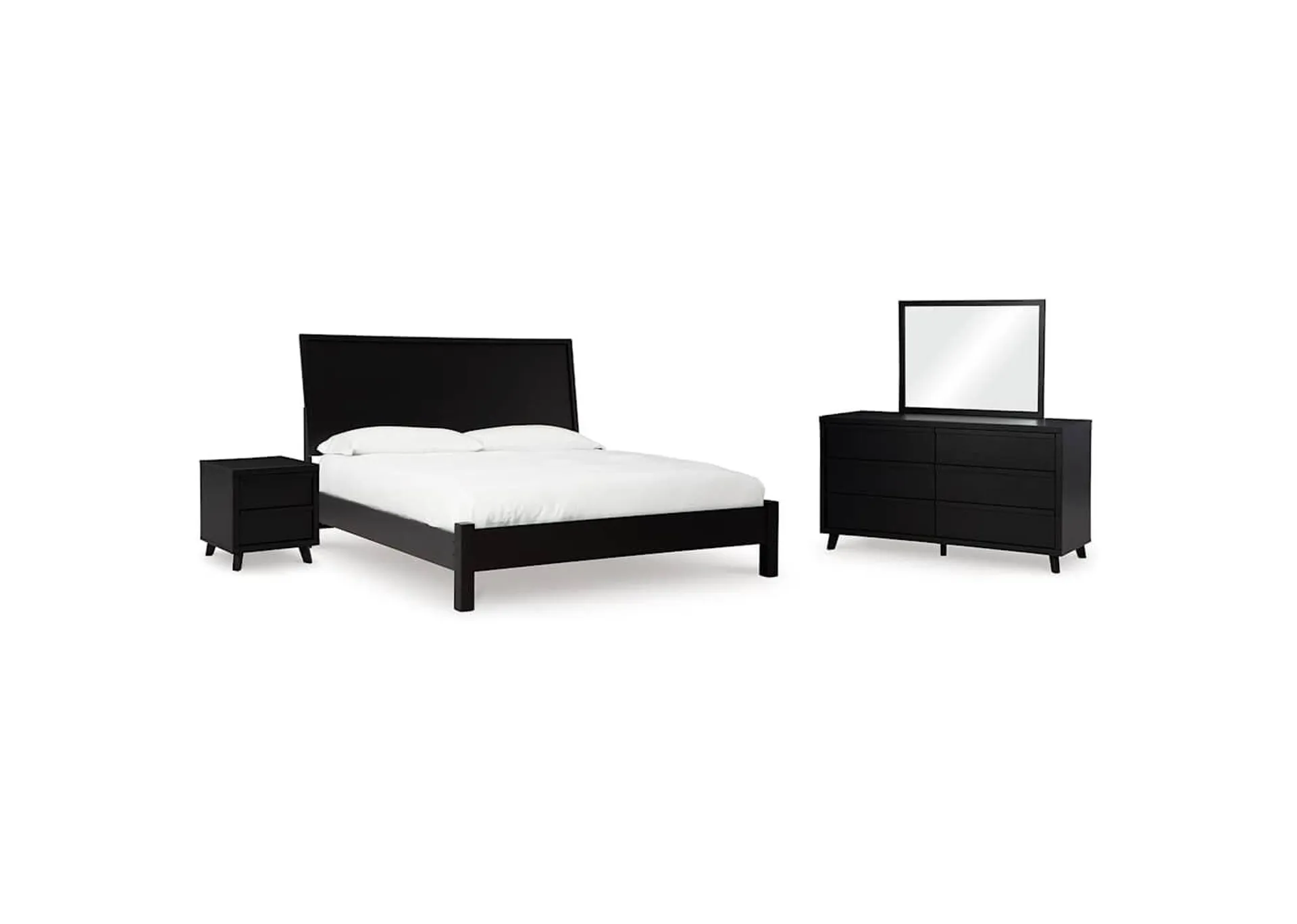 Danziar 6 Piece Platform Bedroom - Black