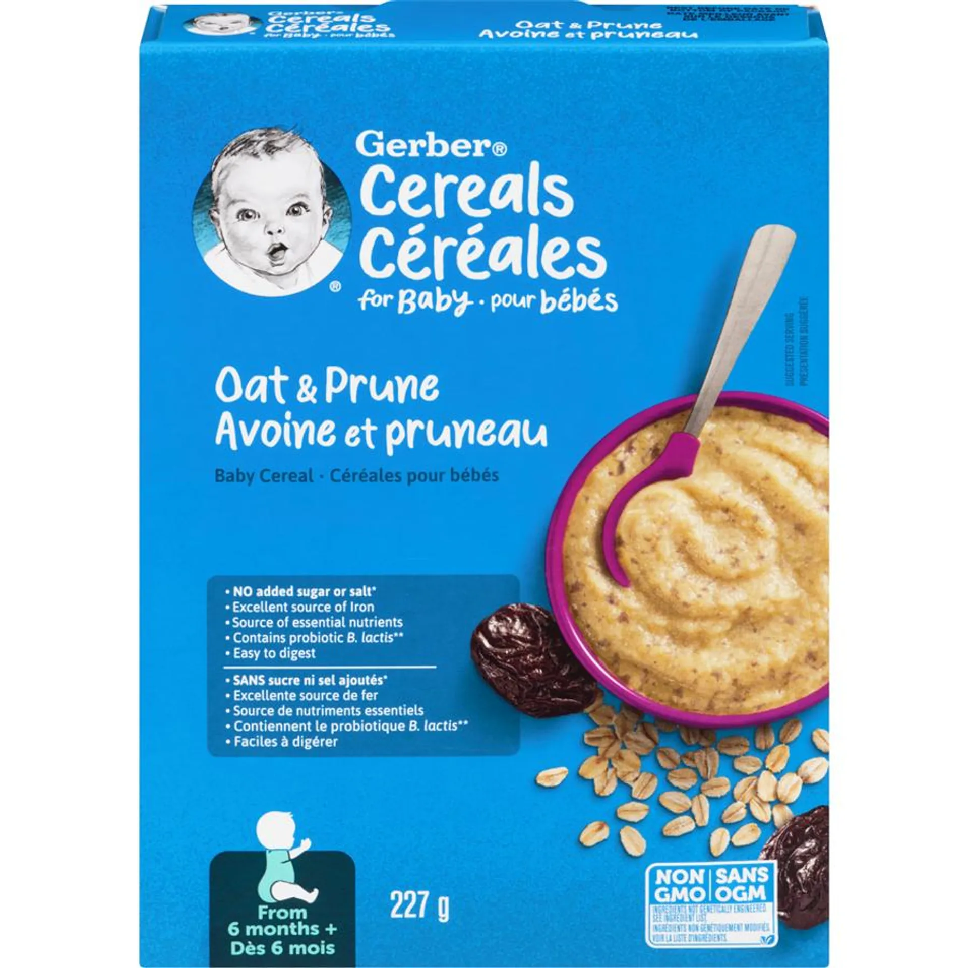 Gerber Stage 2 Oat Prune Baby Cereal