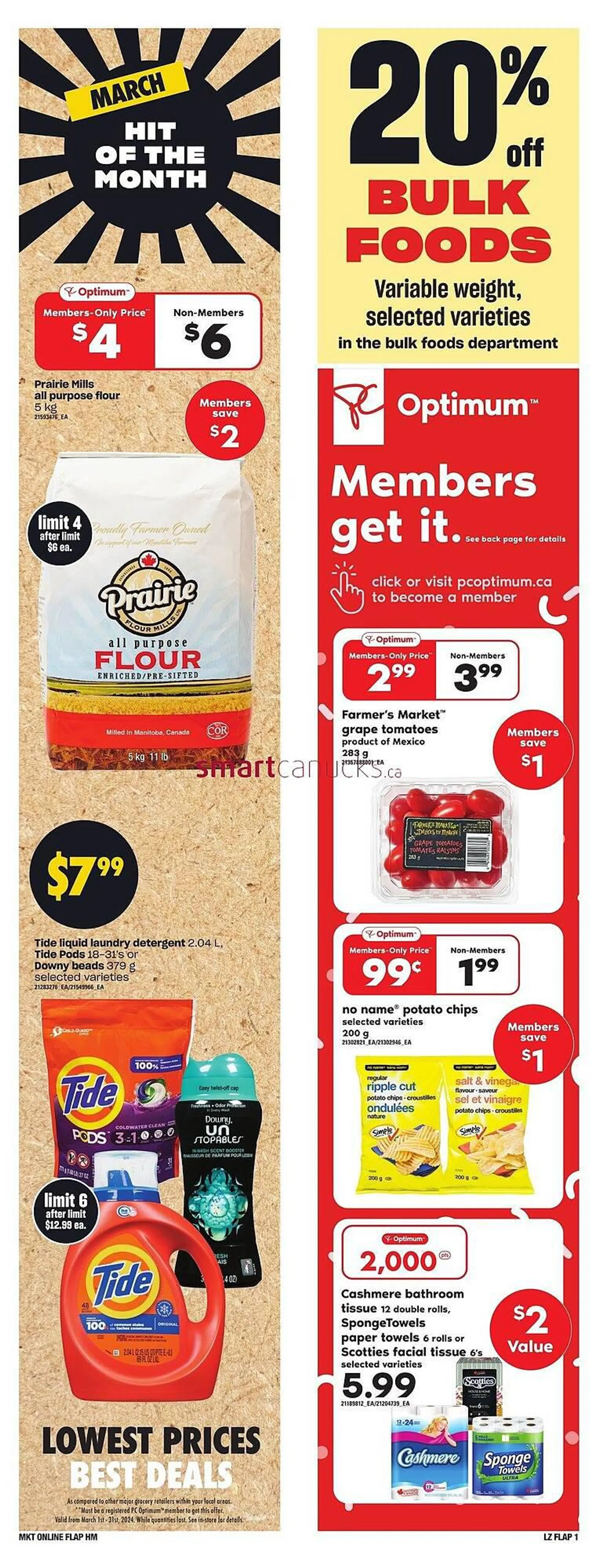 Loblaws flyer from March 1 to March 31 2024 - flyer page 1