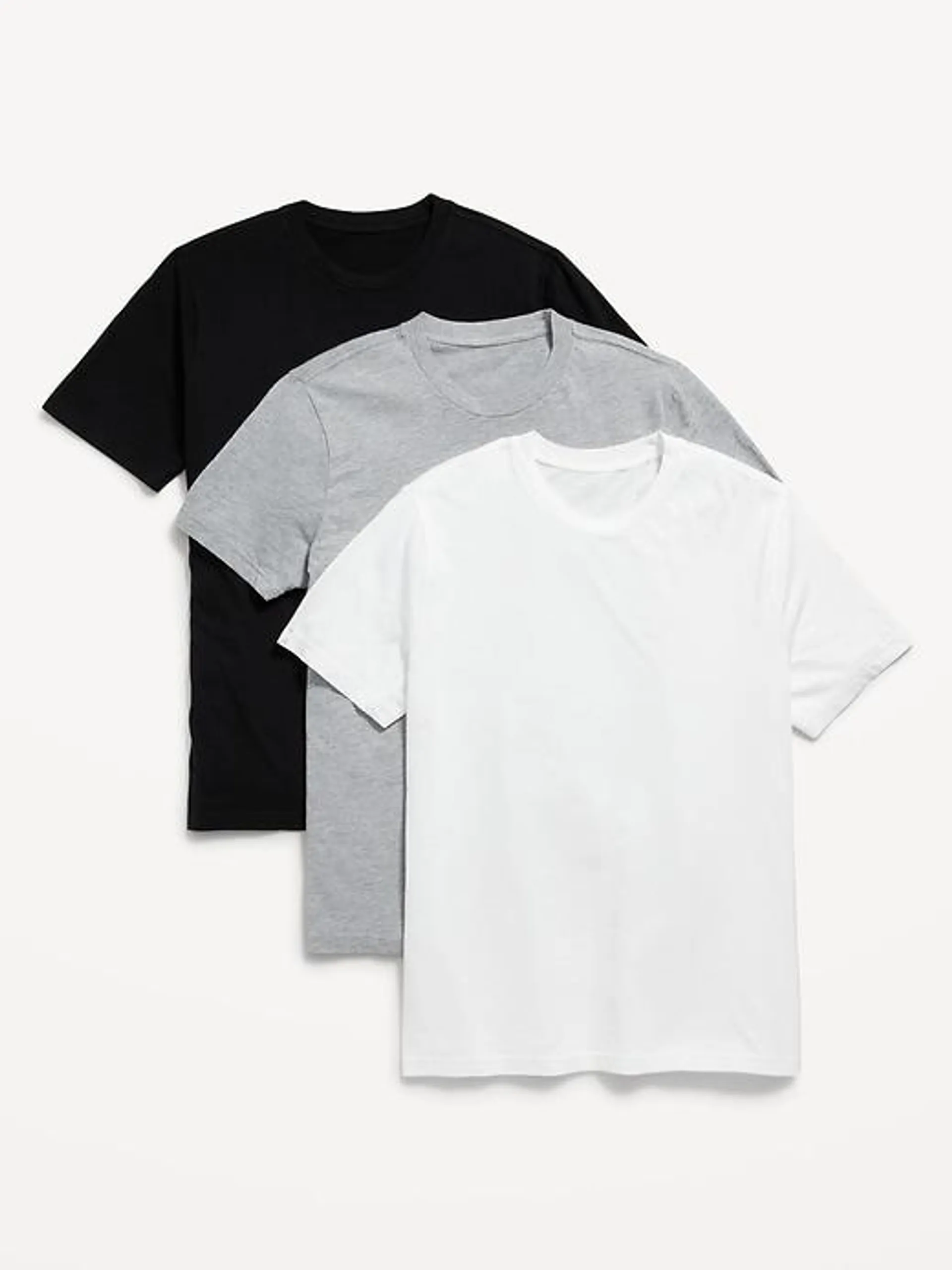 Solid Crew-Neck T-Shirt 3-Pack