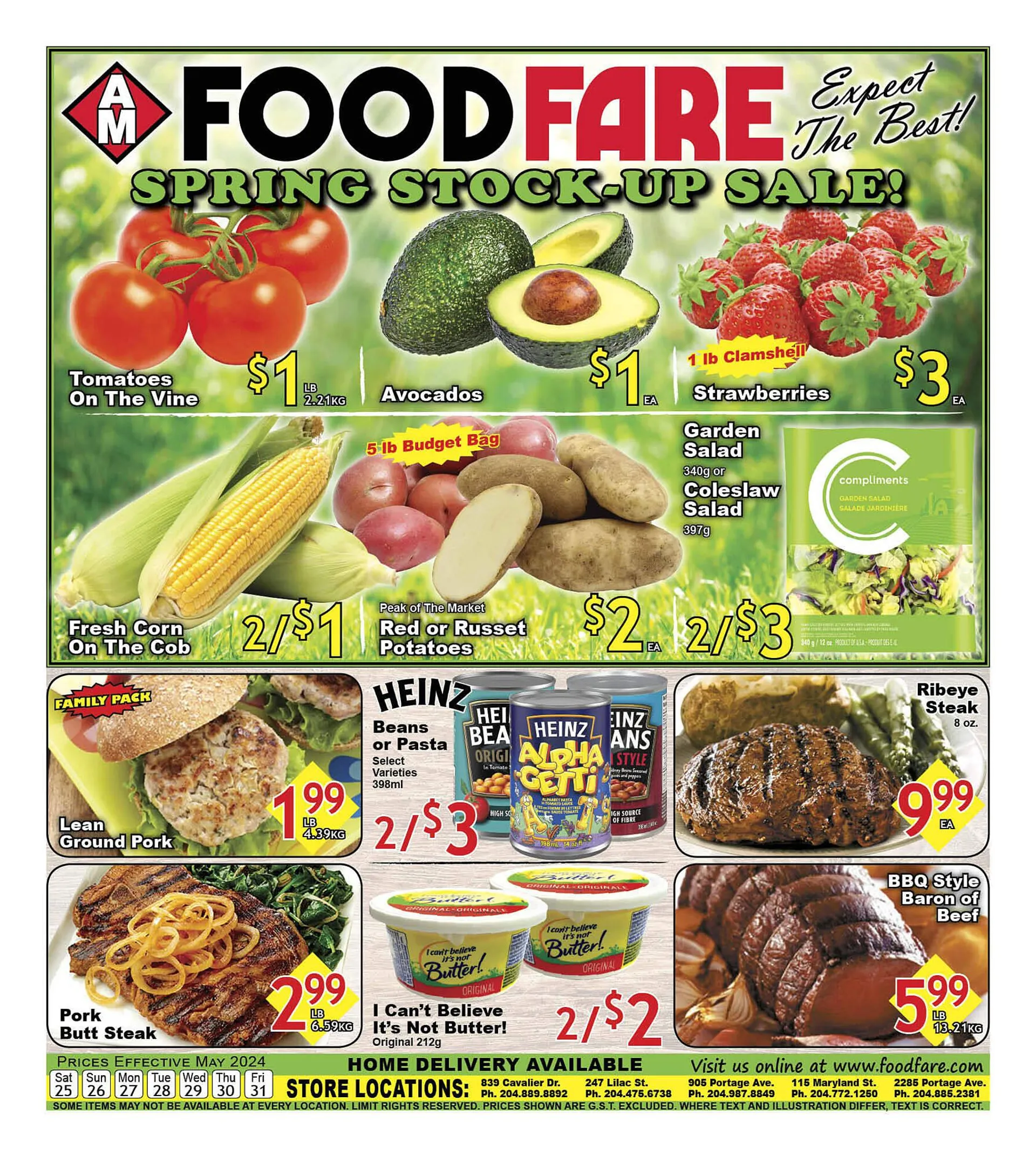 Food Fare flyer from May 24 to May 30 2024 - flyer page 1