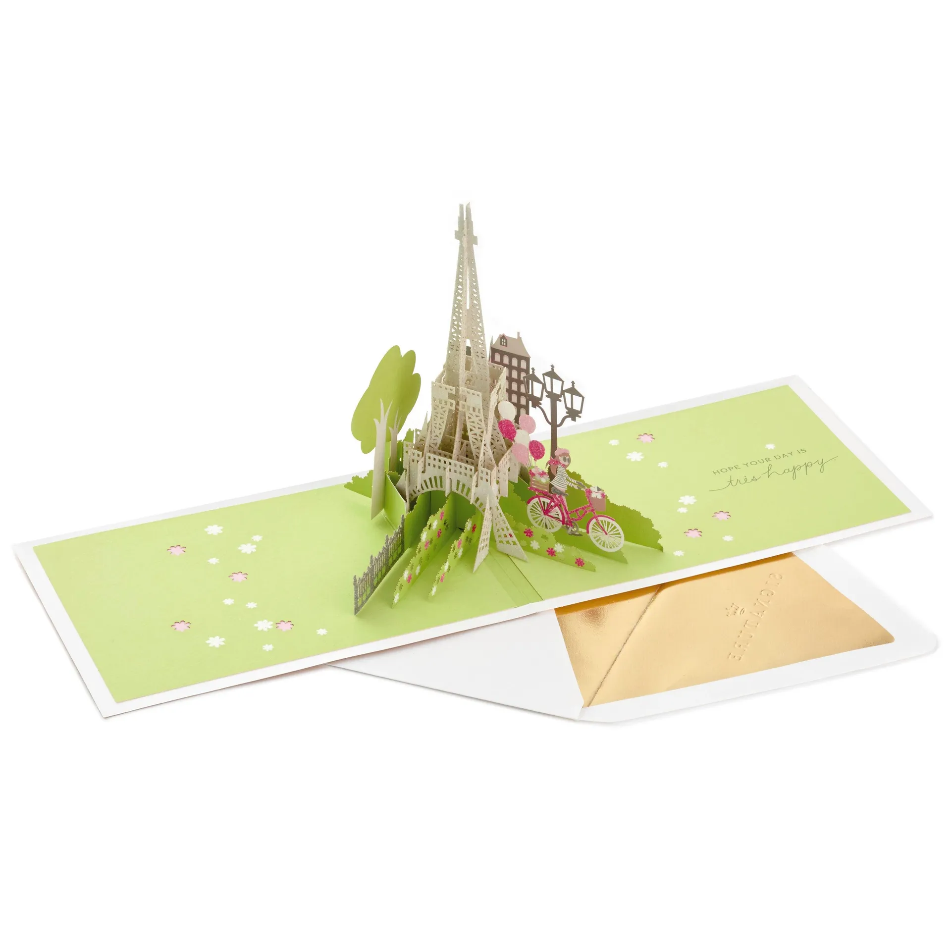 Bonjour Eiffel Tower 3D Pop-Up Hello Card