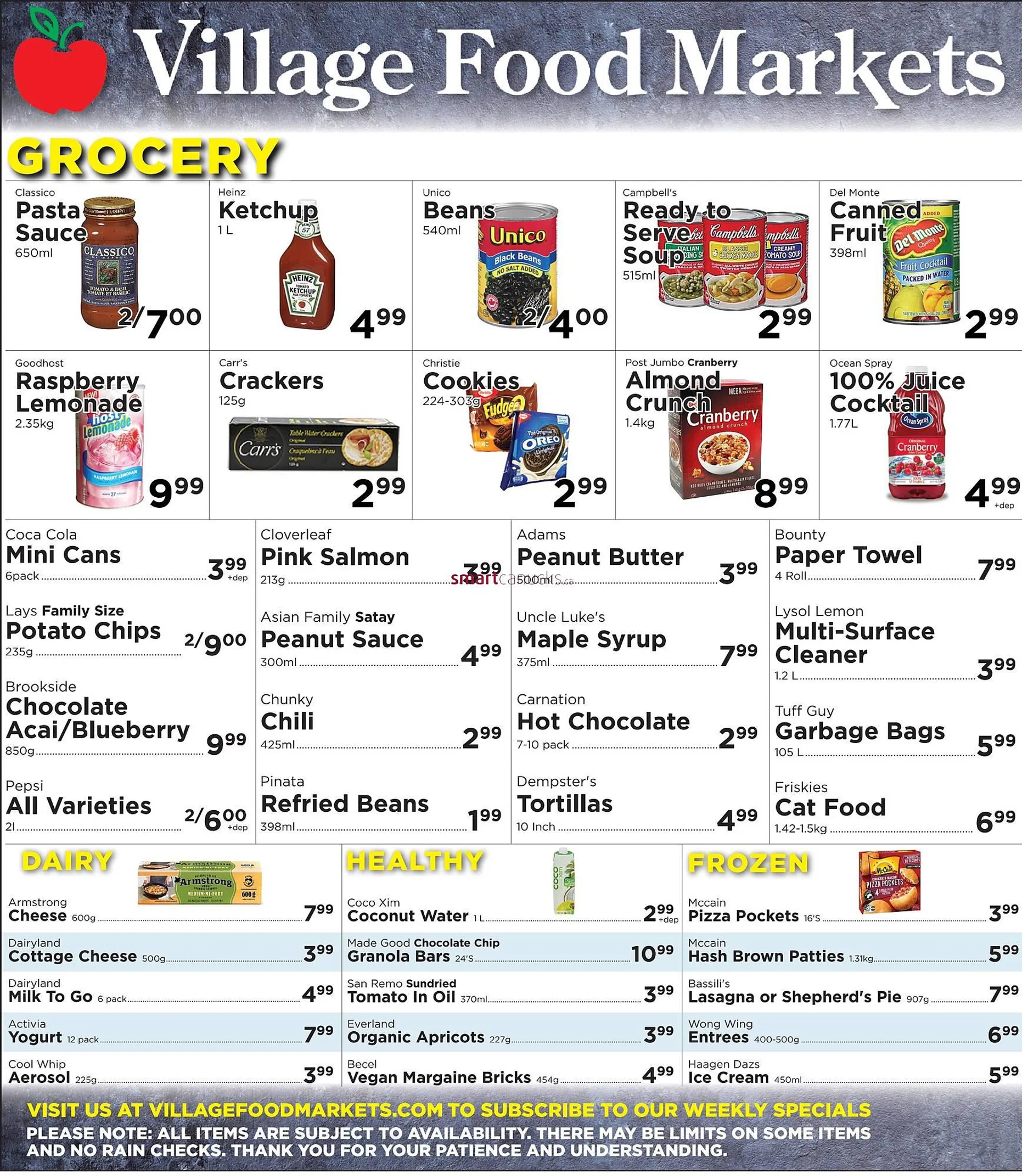 Village Food Markets flyer from March 6 to April 2 2024 - flyer page 1