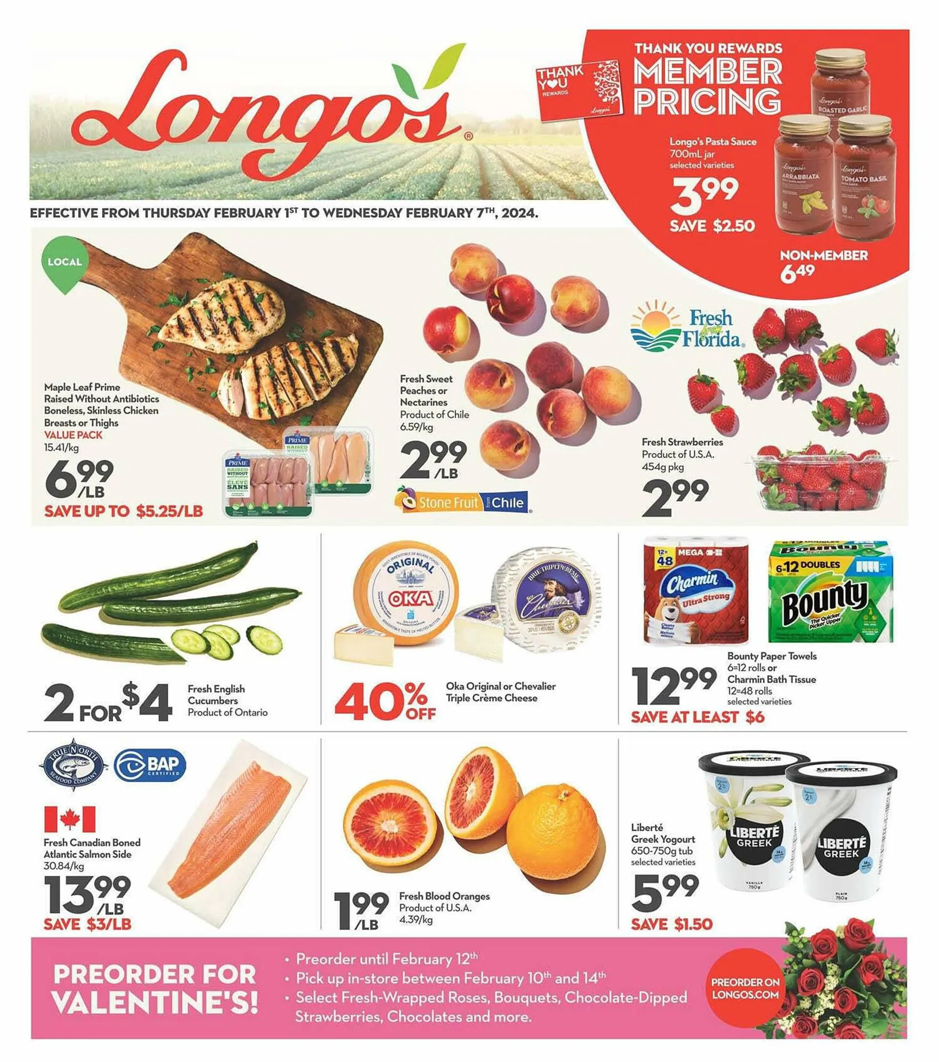 Longo's flyer from February 1 to February 15 2024 - flyer page 1